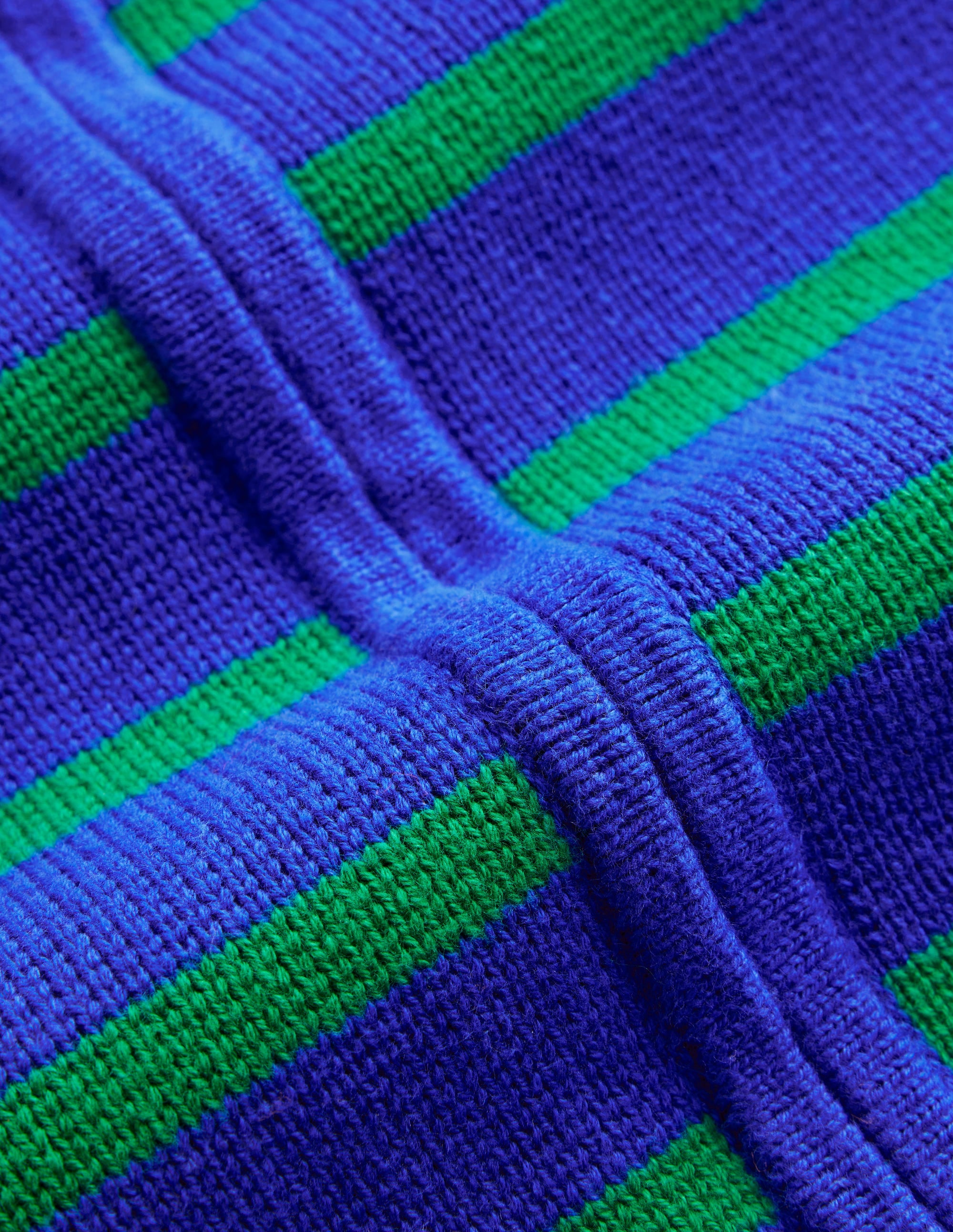 Cardigan style marinière en coton-Bleu connecté/vert - Image 7