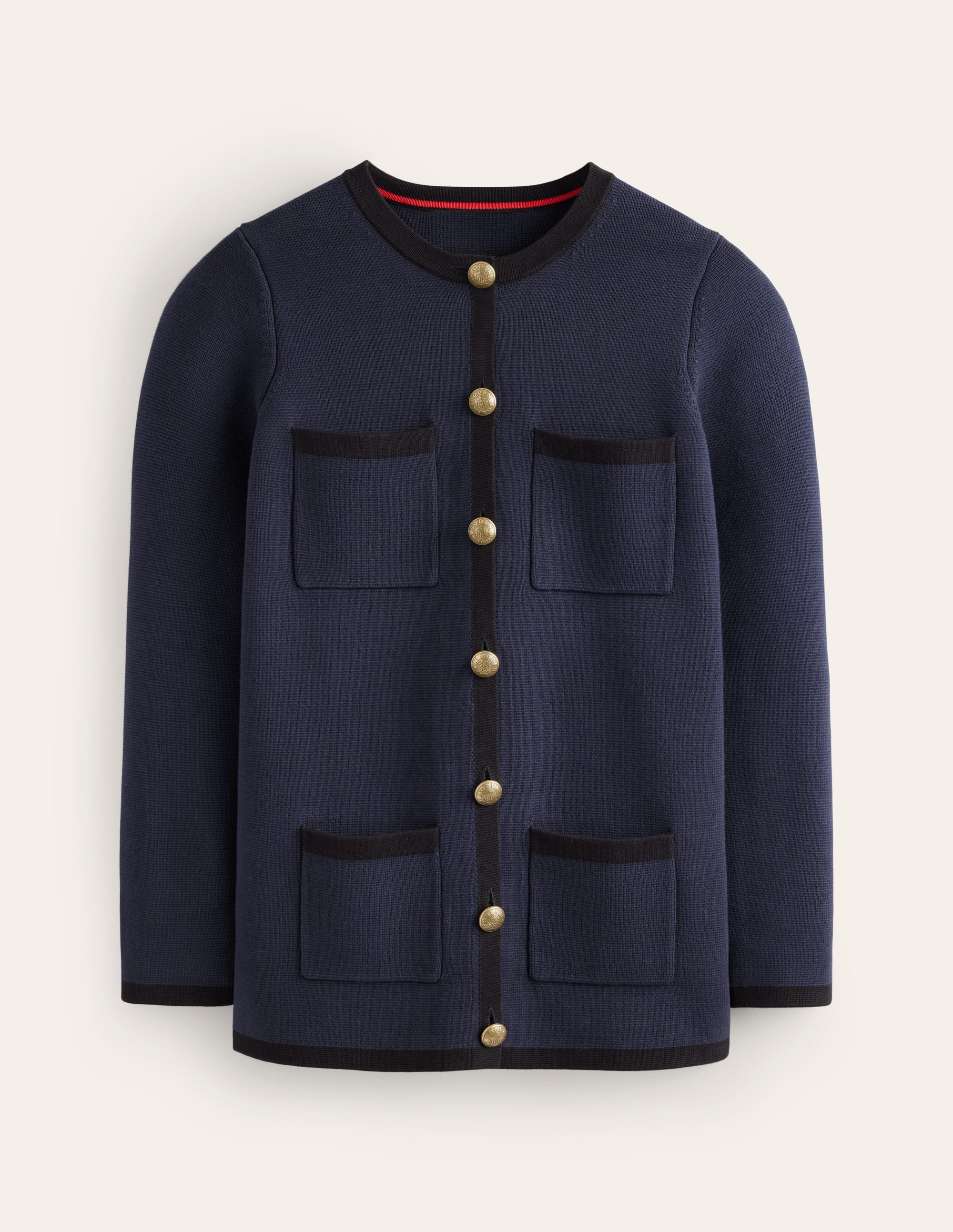 Holly Lange Strickjacke-Marineblau, Schwarz - Image 6