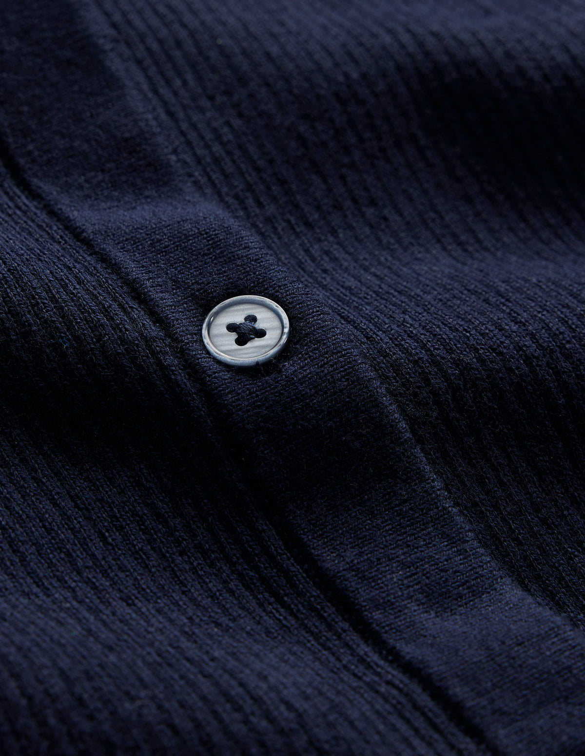 Rippstrick-Strickjacke aus Baumwolle-Marineblau-6
