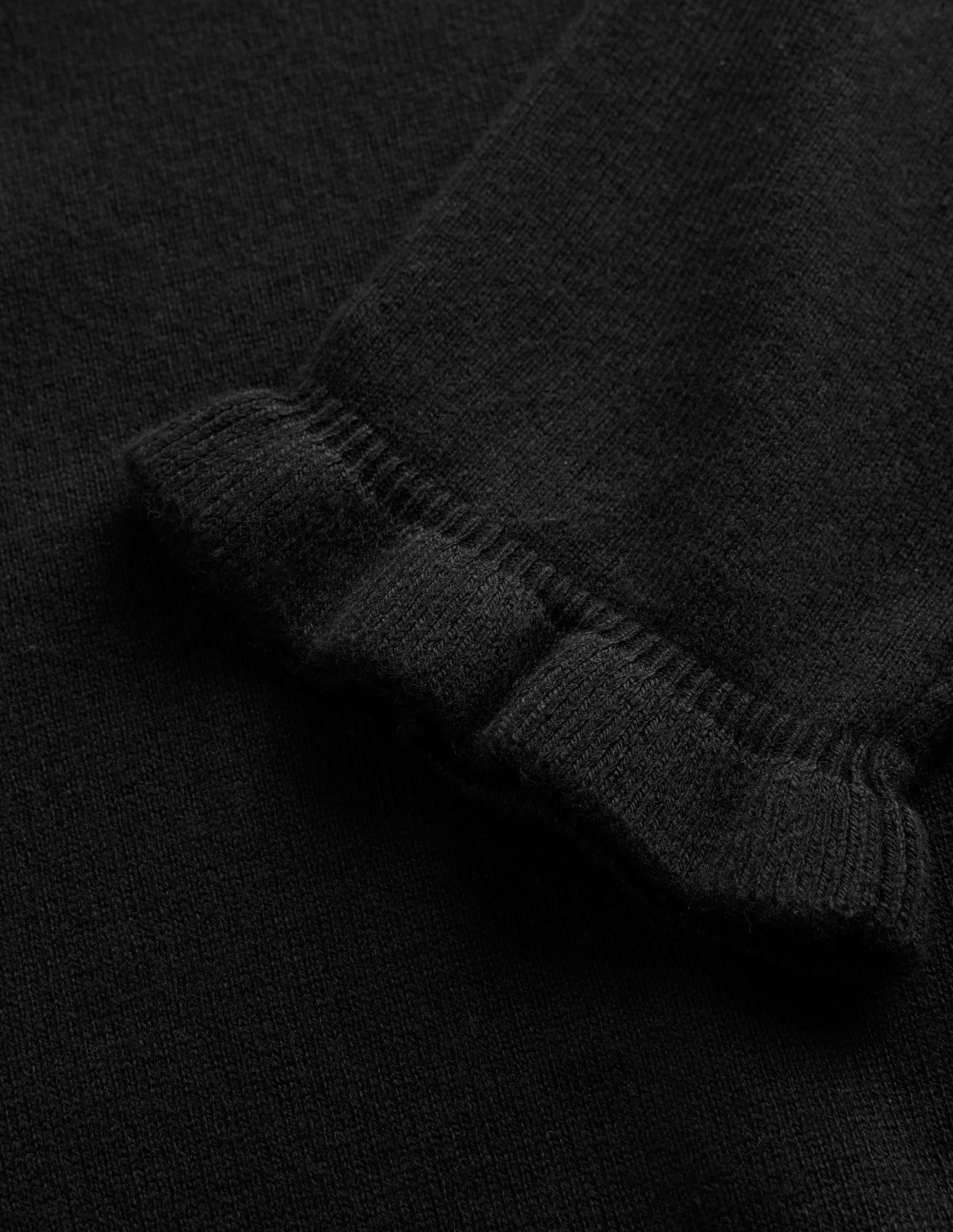 Rüschen-Pullover aus Baumwolle und Merinowolle-Schwarz - Image 6