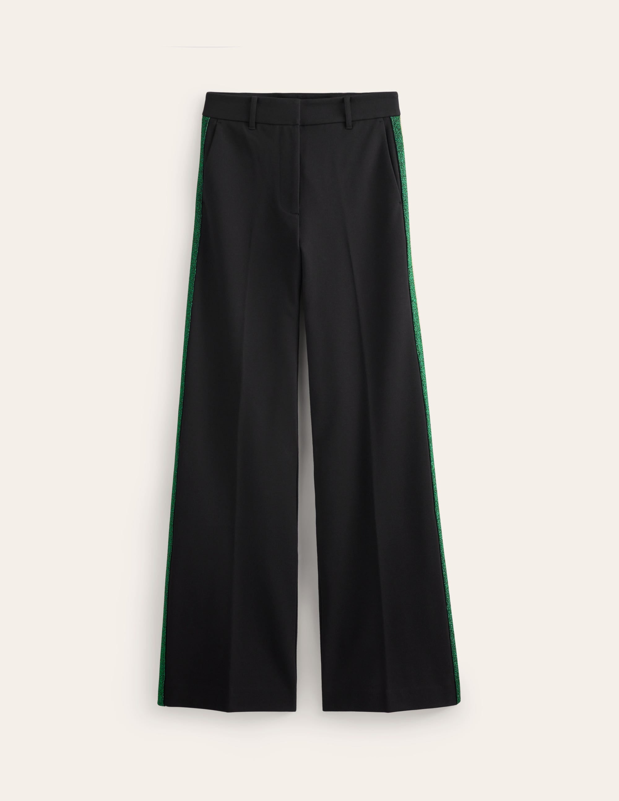 Westbourne Ponté-Hose-Schwarz mit Metallic-Streifen - Image 5