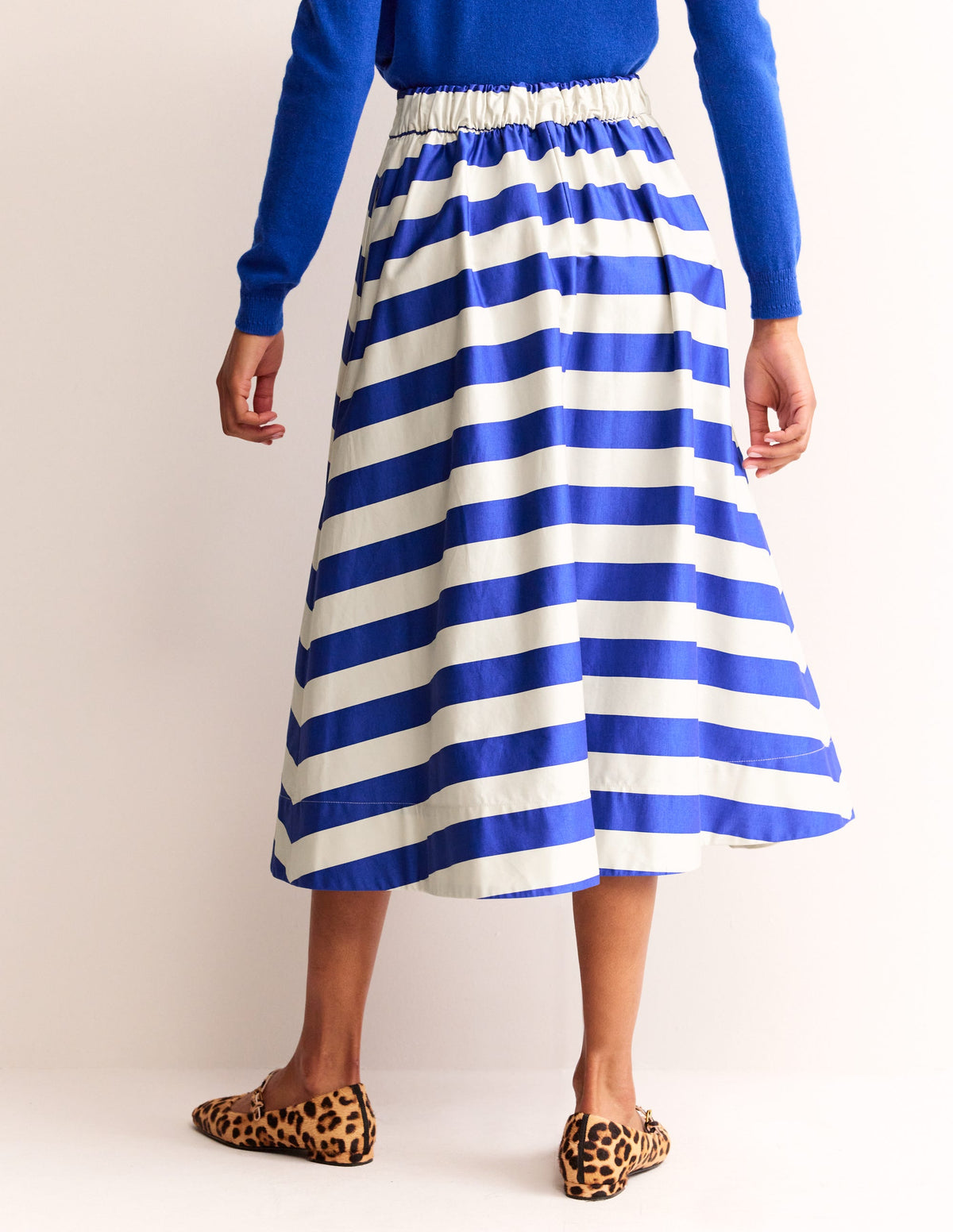 Isabella Rock aus Baumwollsatin-Surf The Web und Naturweiß gestreift - Image 3
