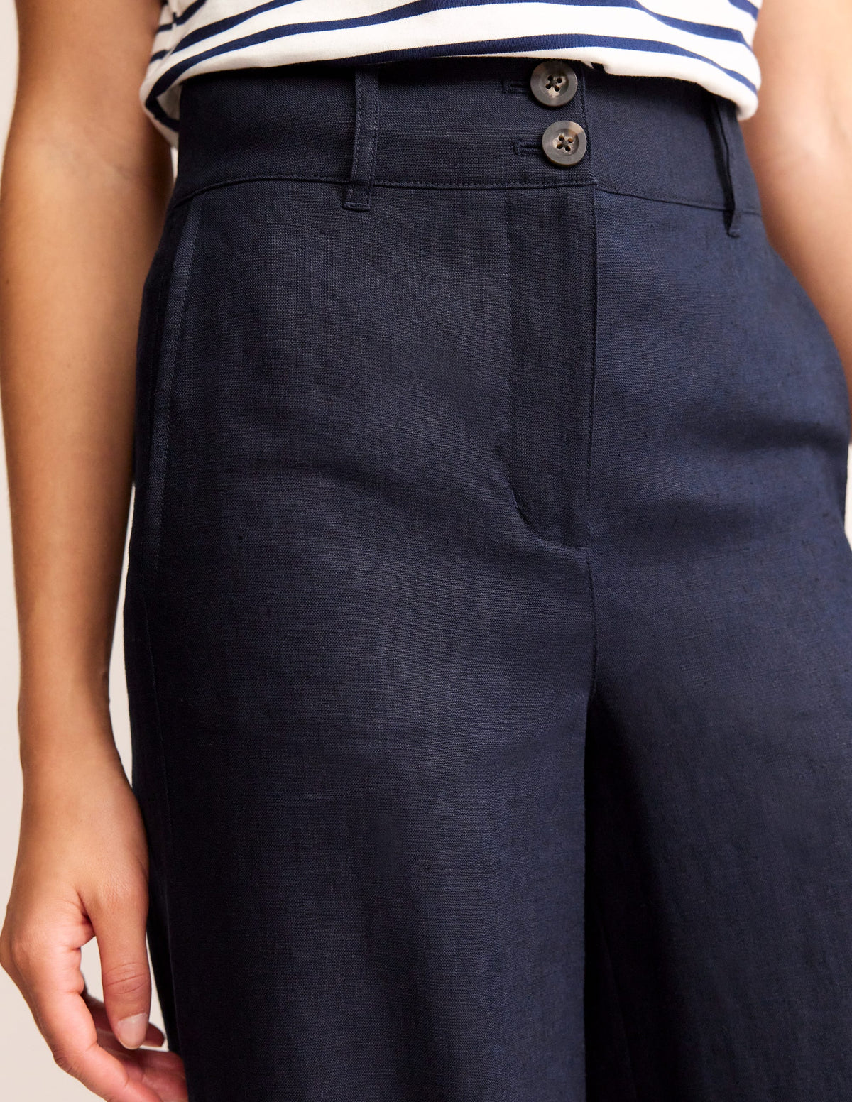 Westbourne Leinenhose-Aqua Marine Marl-2