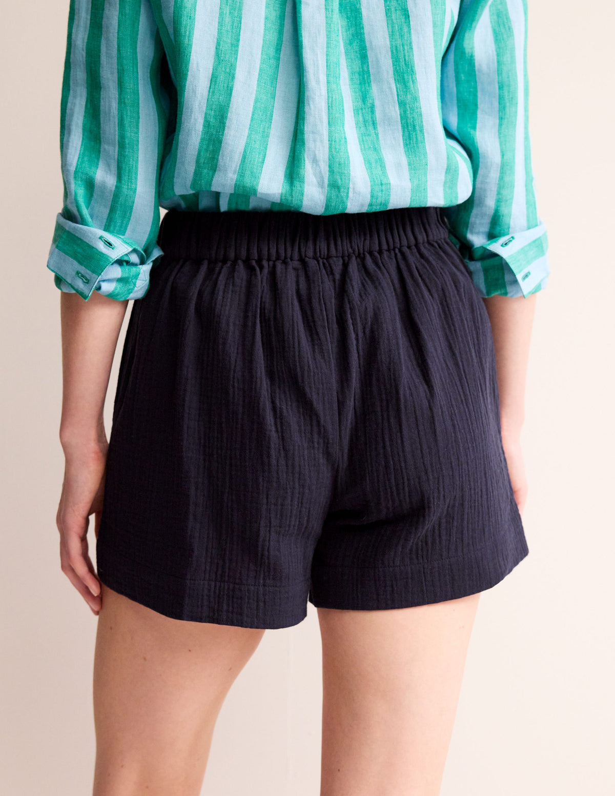 Doppeltuch-Shorts-Aqua Marine Marl - Image 3