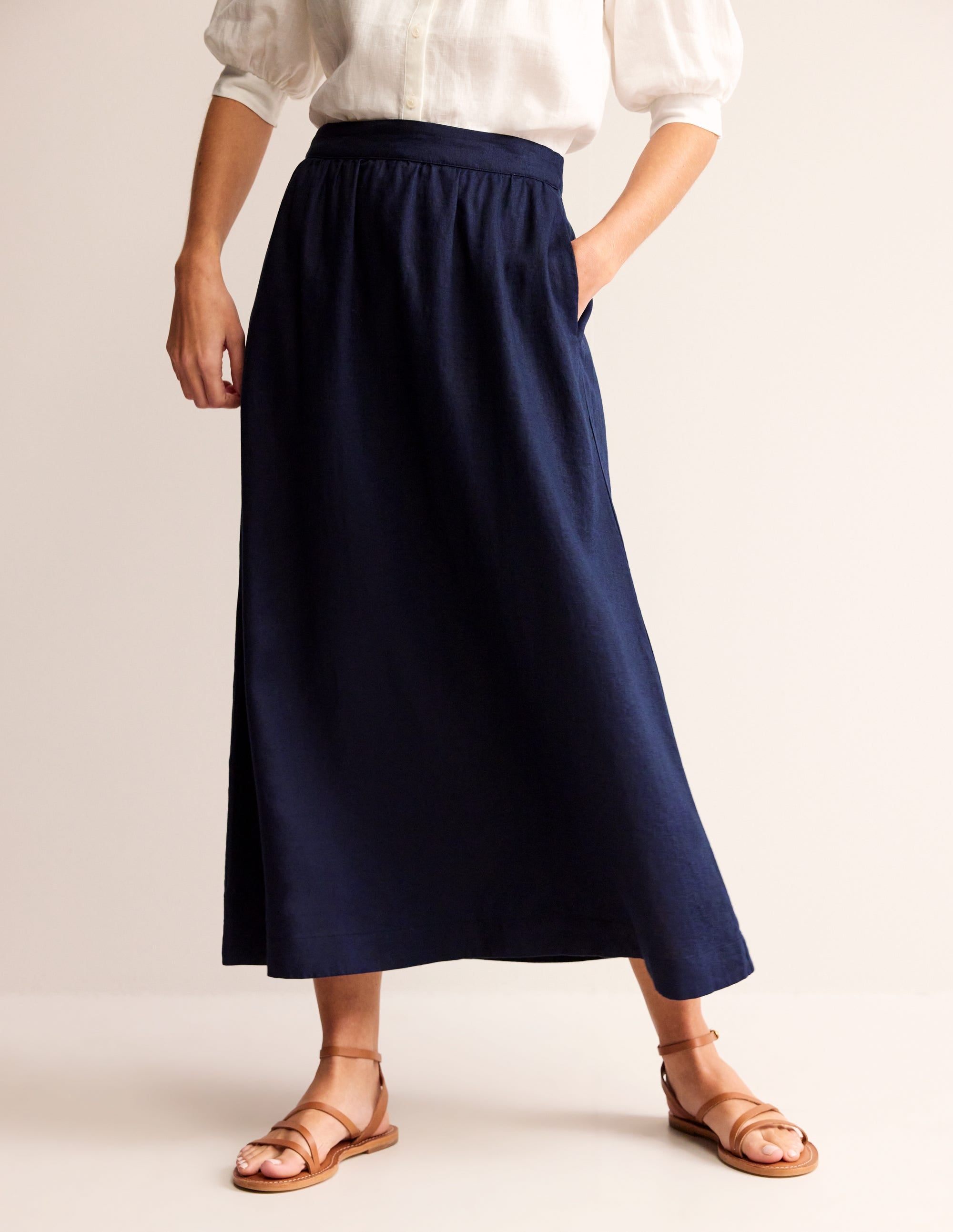 Florence Leinenrock-Aqua Marine Marl - Image 4