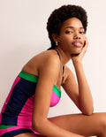 Haut de tankini Santorini-Colourblock super rose