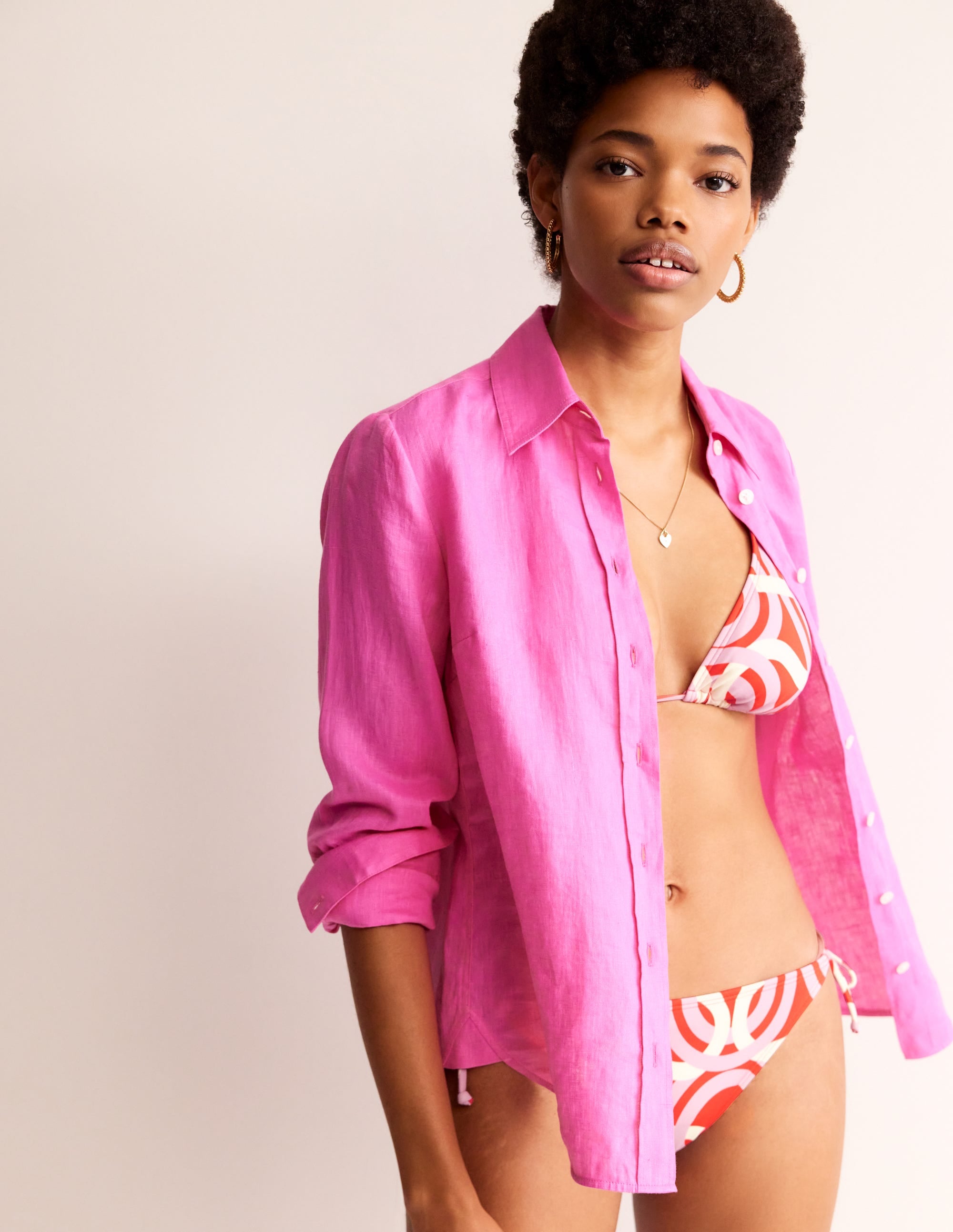 Symi String Bikini Top-Fiesta, Geo Whirl - Image 4