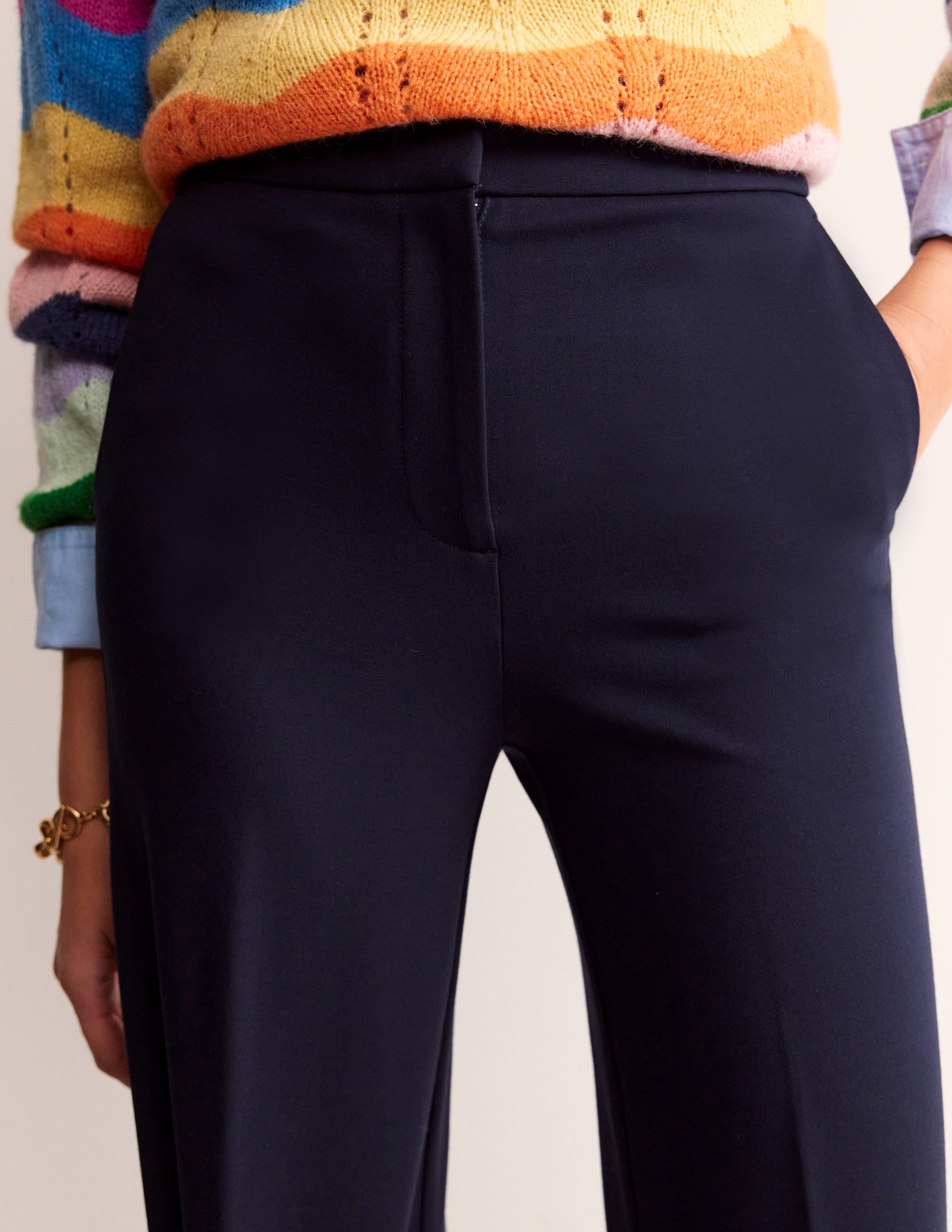 Westbourne Ponté-Hose-Aqua Marine Marl - Image 2
