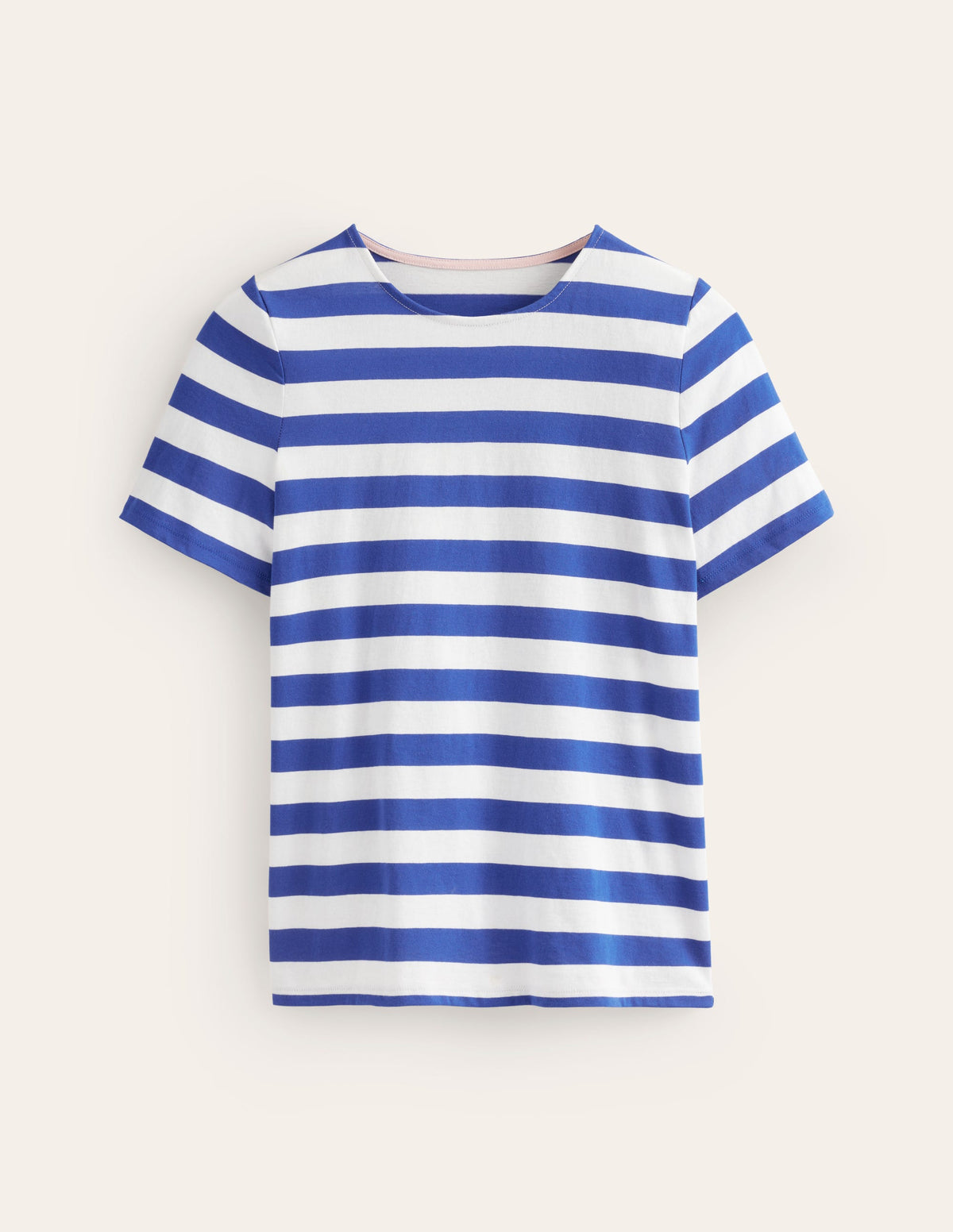 Bea Breton-Shirt mit kurzen Ärmeln-Blau, Naturweiß - Image 5
