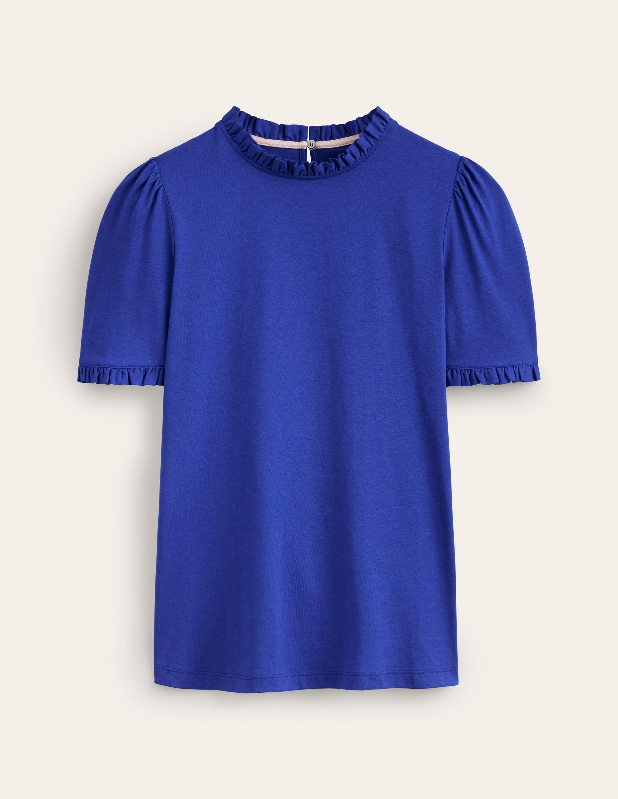 Superweiches T-Shirt mit Rüschendetail-Surf the Web - Image 5