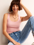 Essential Scoop-Neck Vest-Milkshake