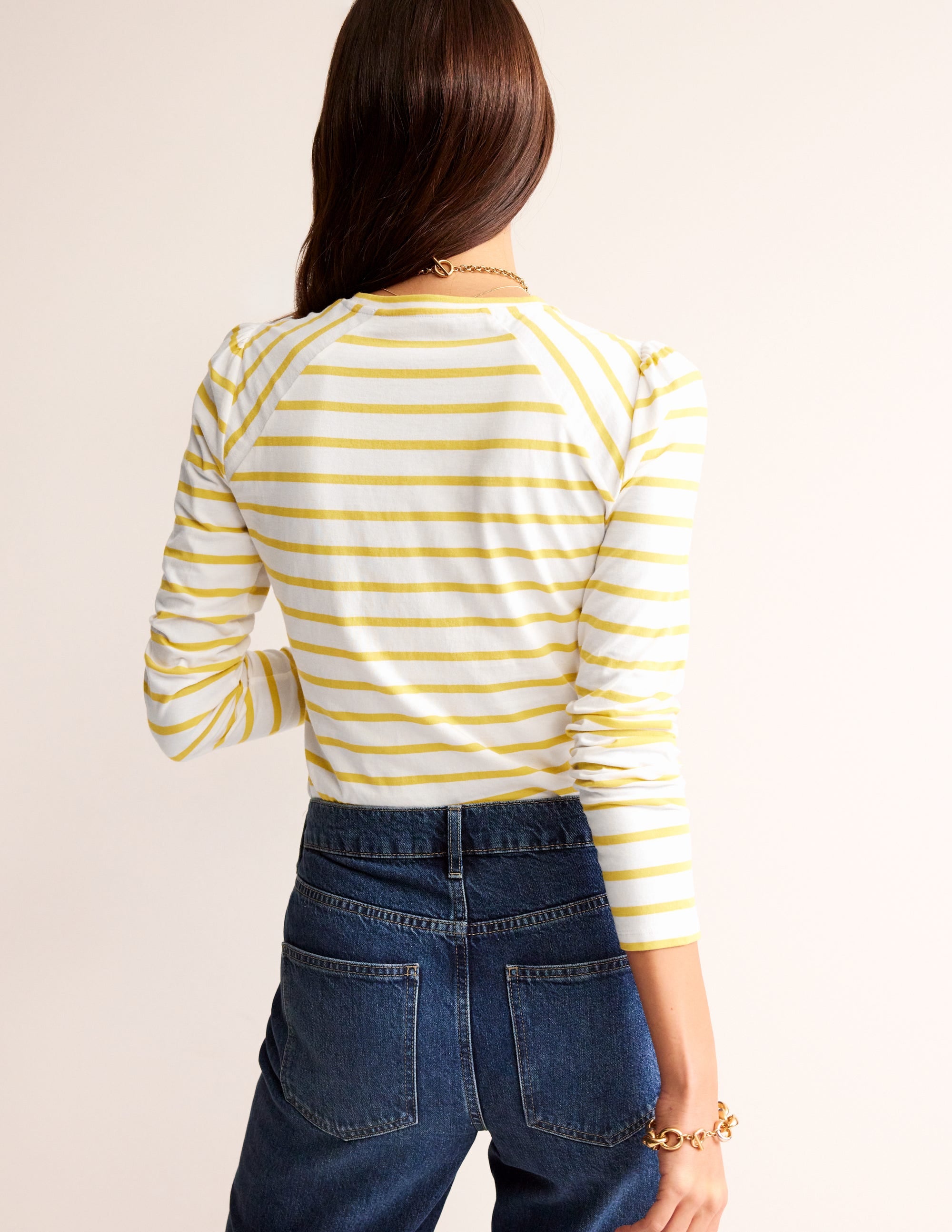 Arabella Gestreiftes T-Shirt-Maracuja - Image 3