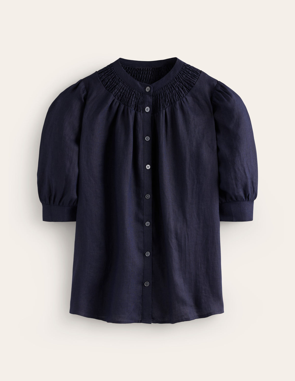 Ada Leinenoberteil-Aqua Marine Marl-5