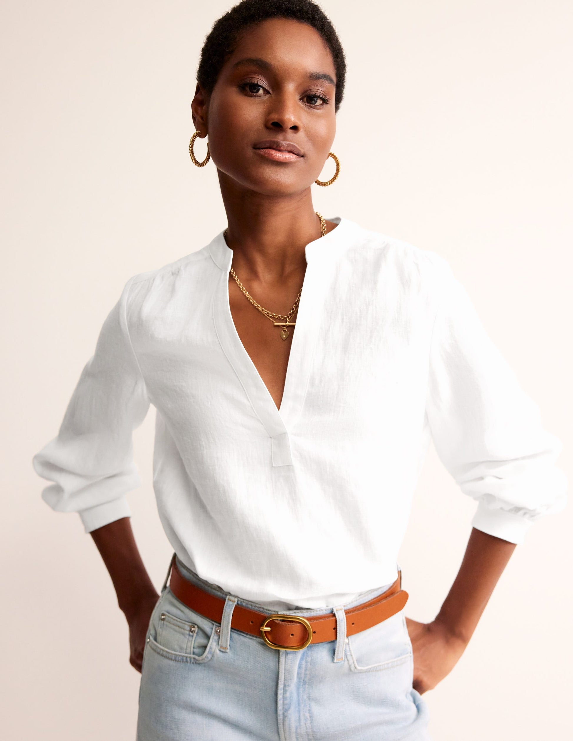 Alice Linen Top-White-1