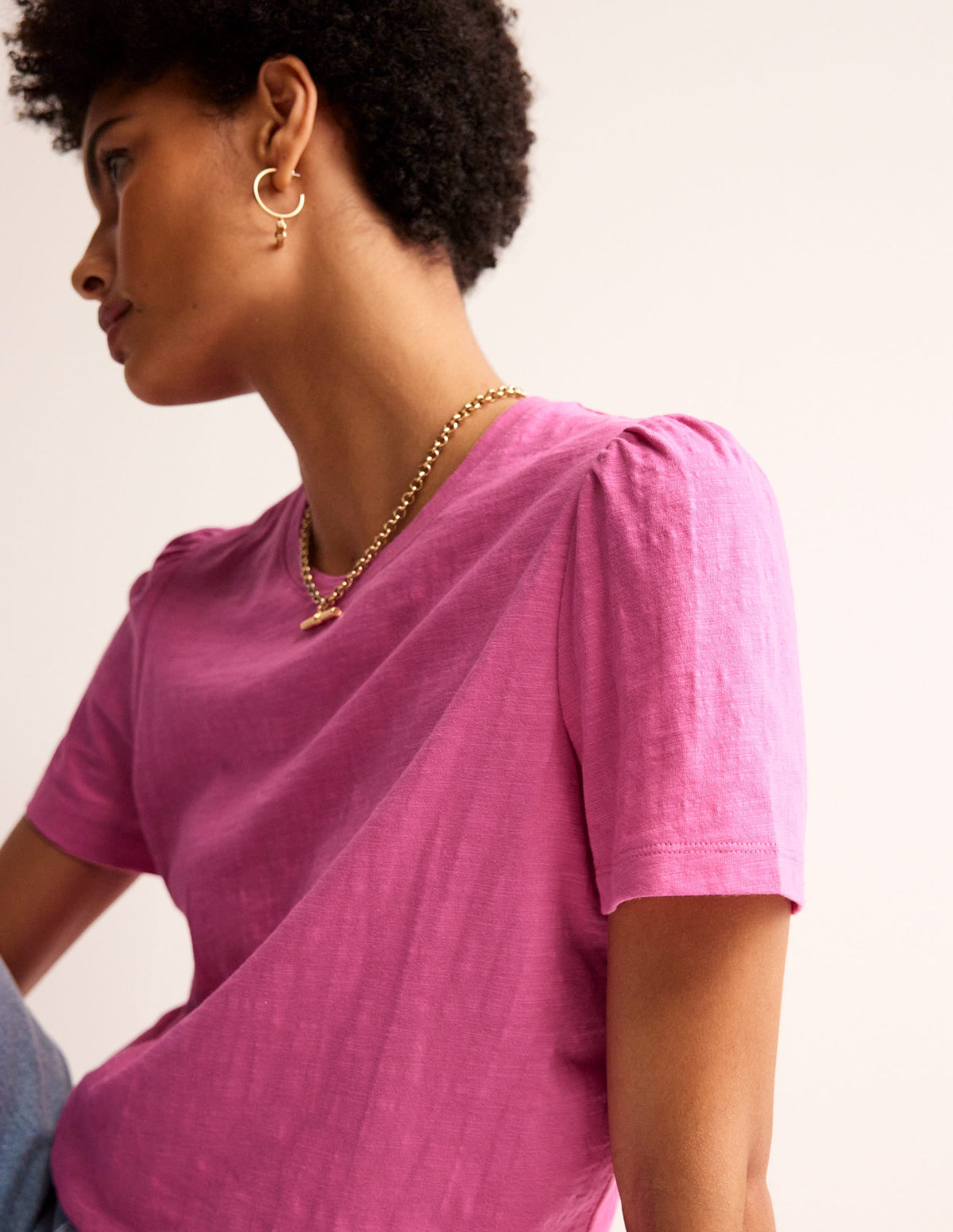 T-Shirt aus Baumwolle mit Puffärmeln-Beacon - Image 2