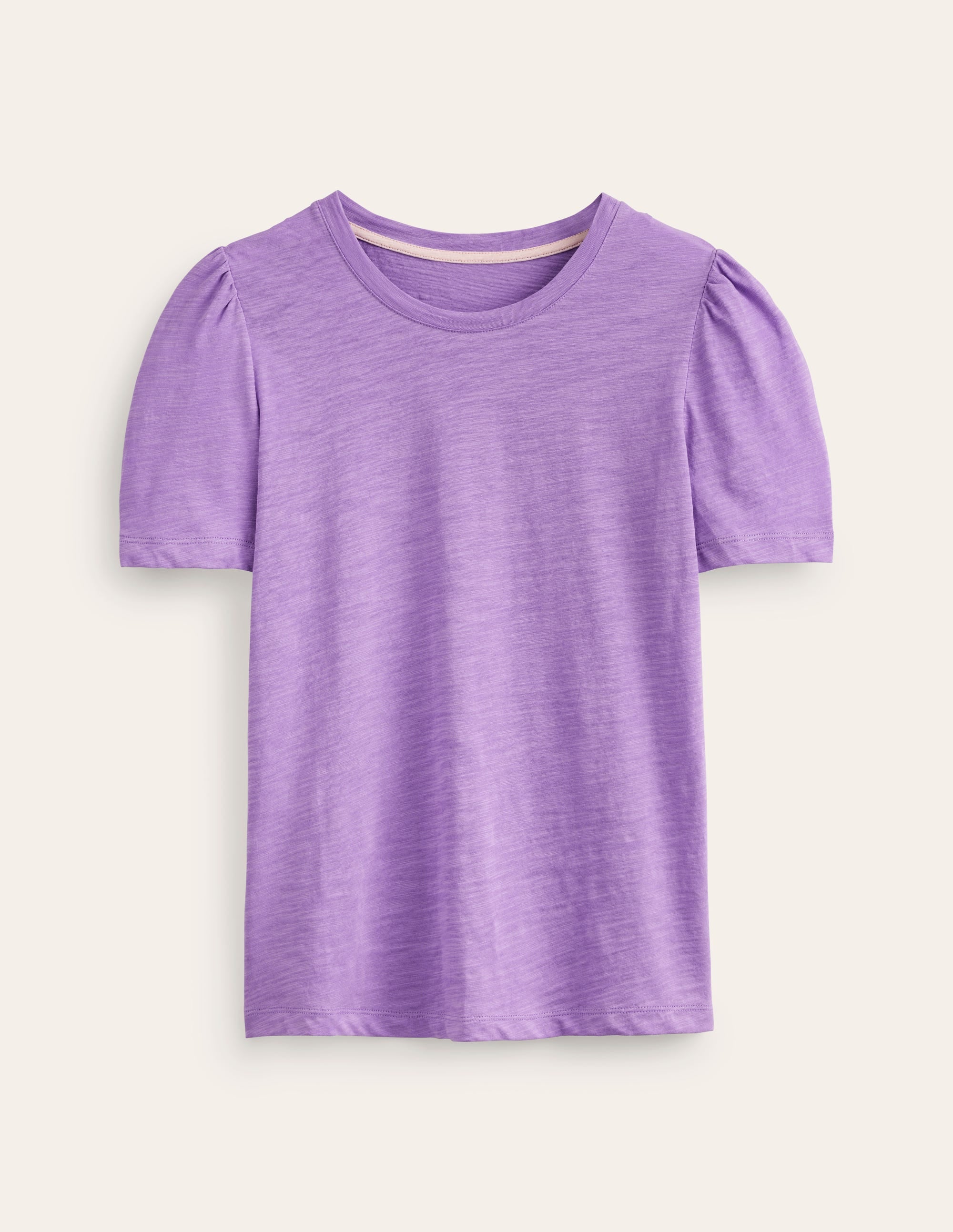 Cotton Puff Sleeve T-Shirt-Iris Orchid - Image 5