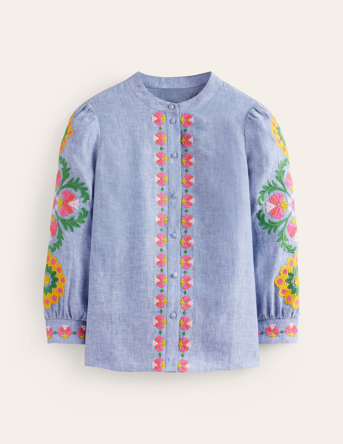 Top Ava brodé-Chambray - Image 5