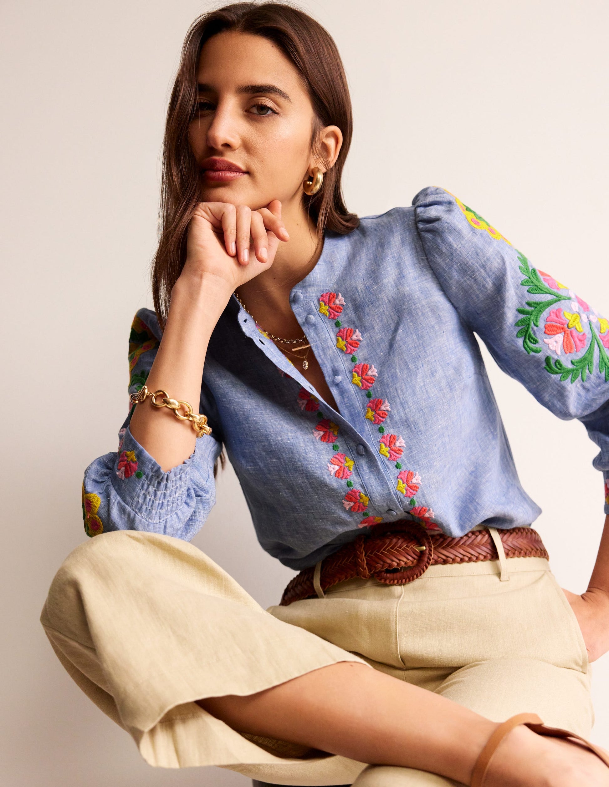 Top Ava brodé-Chambray-2