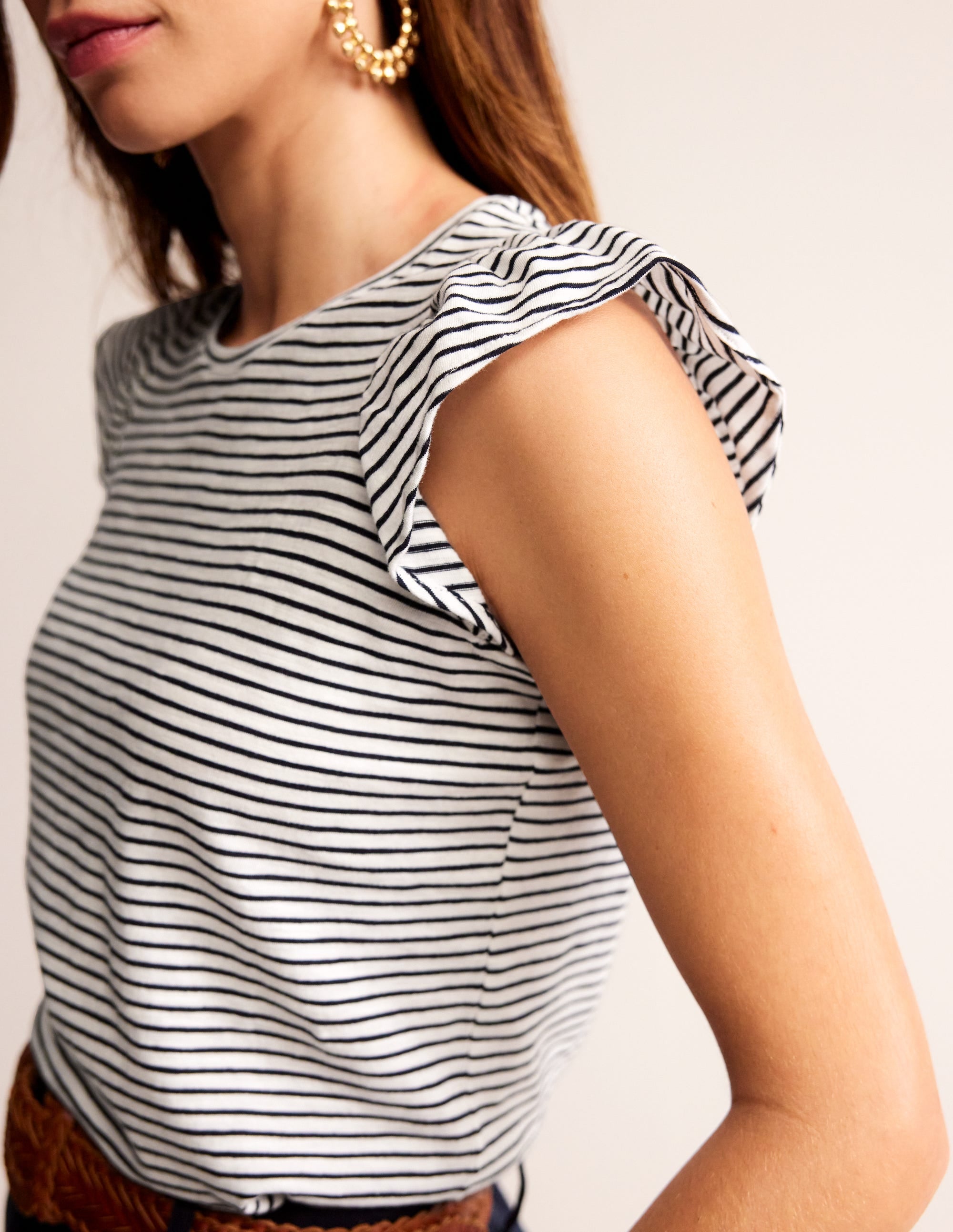 Top vaporeux en coton-Black - Image 2