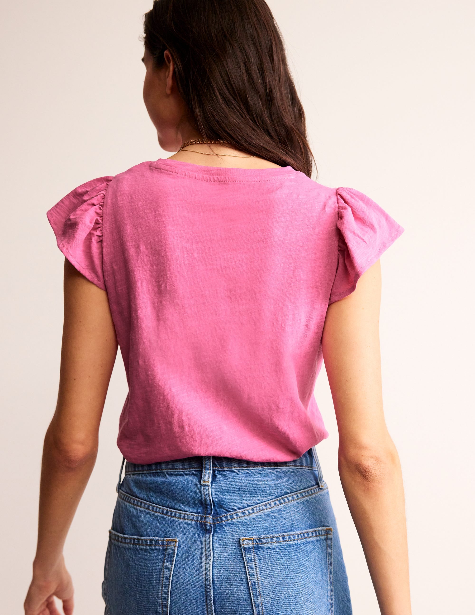 Baumwoll-T-Shirt mit Flatterärmeln-Beacon - Image 3