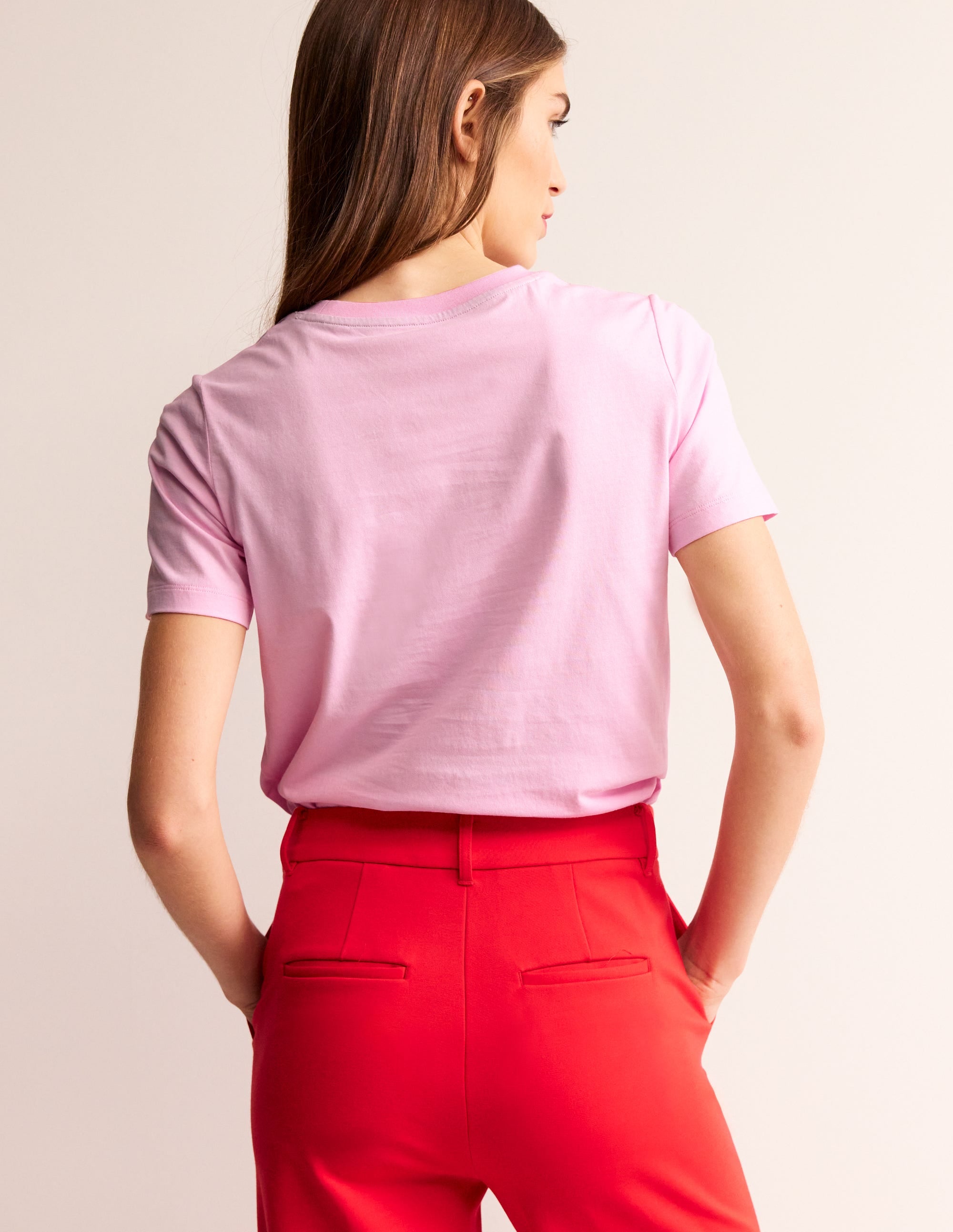 Rosa Embroidered T-Shirt-Sweet Lilac, Okey Dokey - Image 3