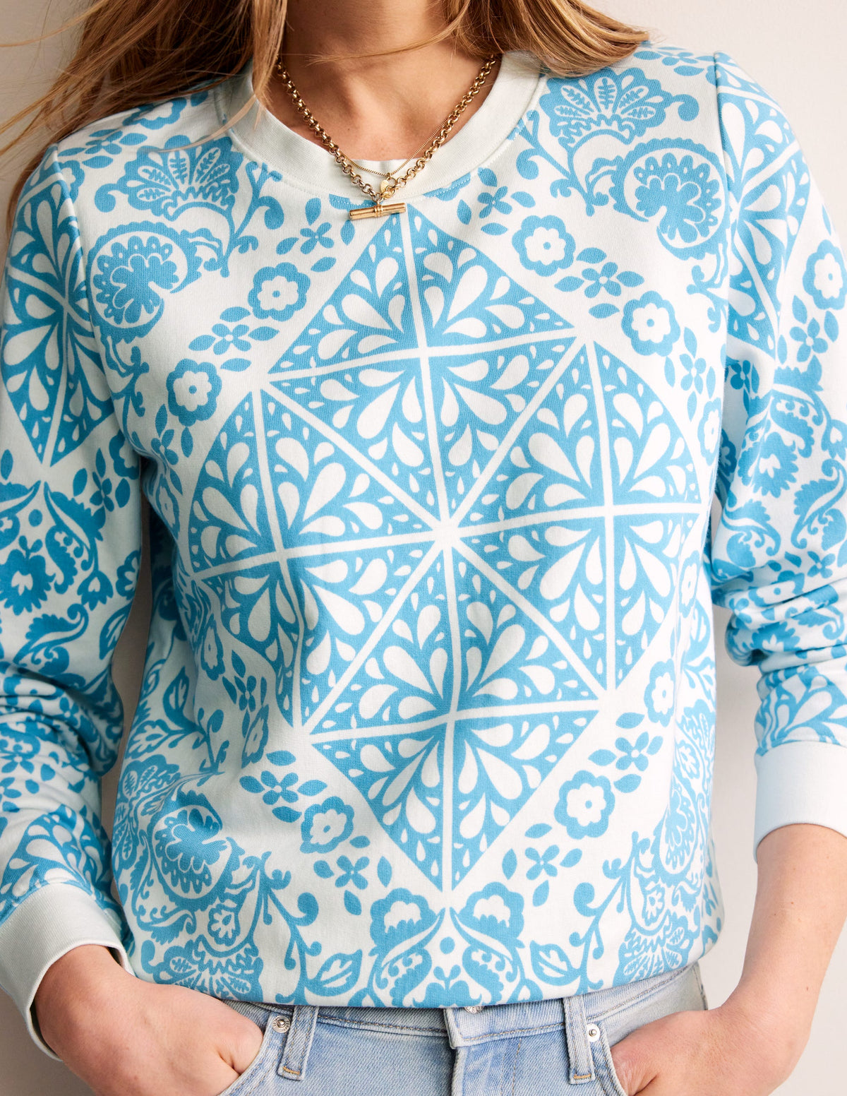 Hannah Sweatshirt mit Print-Naturweiß, Mosaik Terrace-2