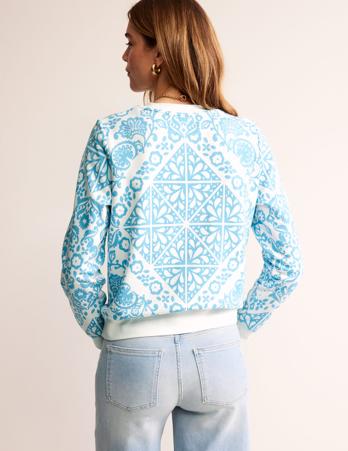 Hannah Sweatshirt mit Print-Naturweiß, Mosaik Terrace - Image 3