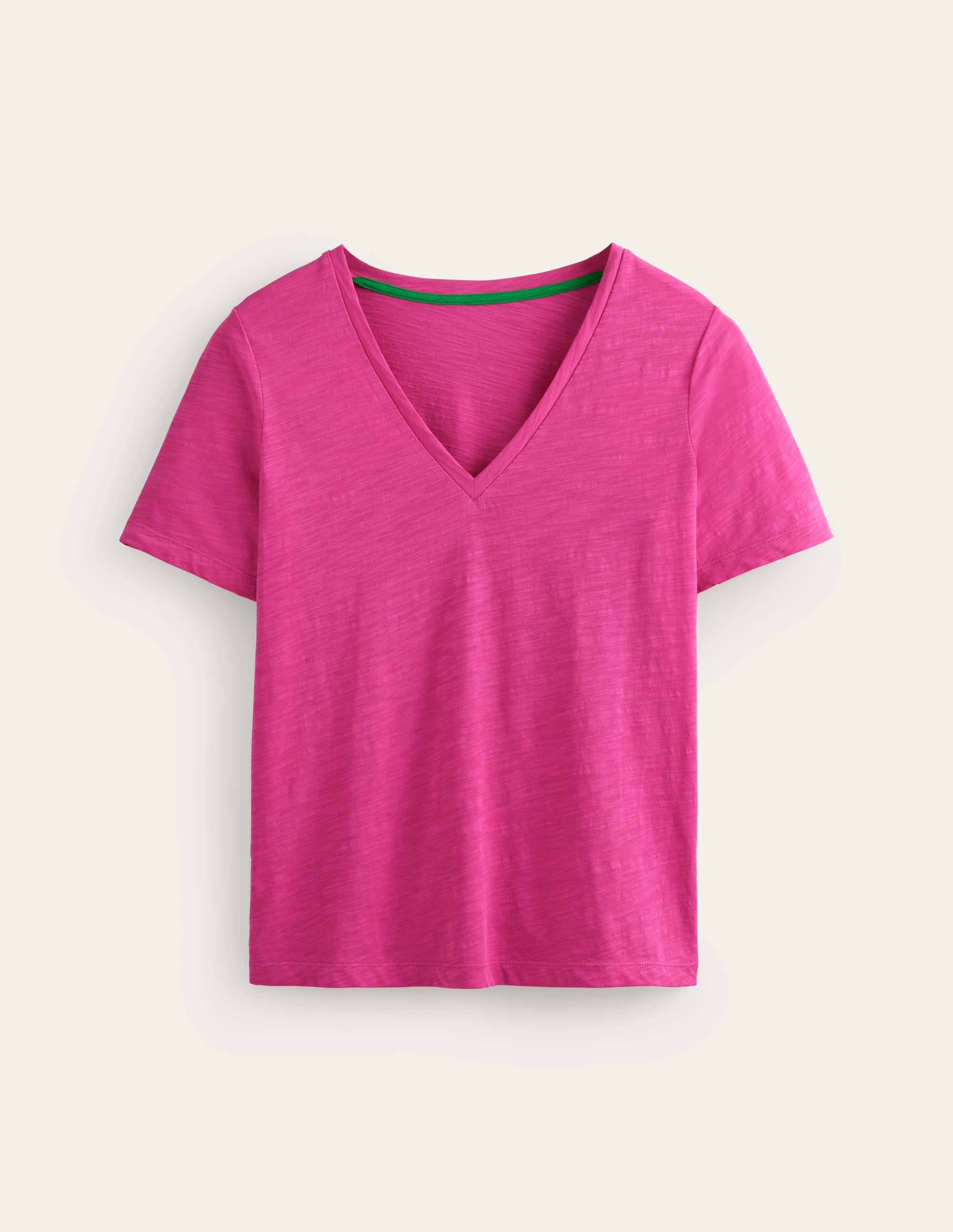 Flammgarn-T-Shirt mit V-Ausschnitt und regulärer Passform-Beacon - Image 6