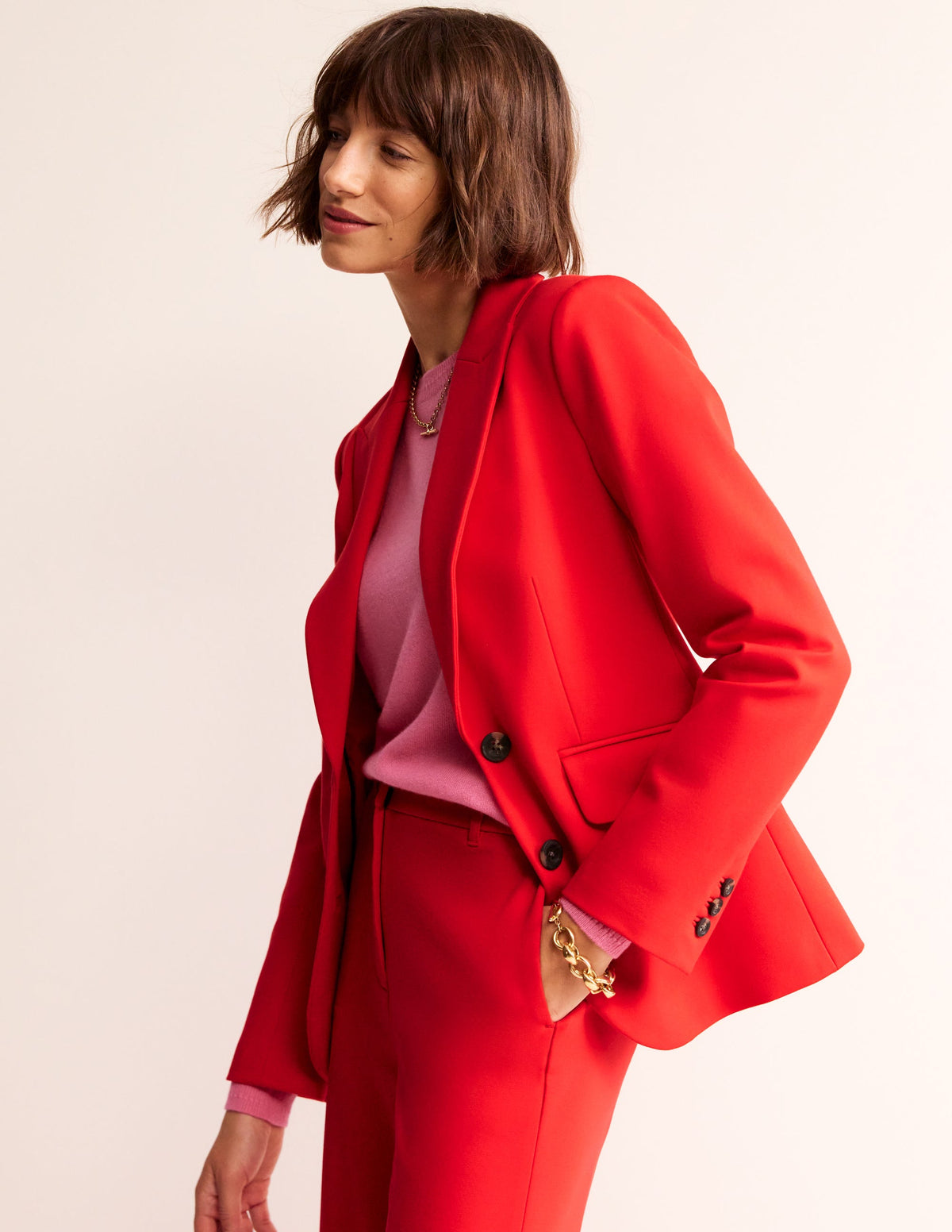Blazer Marylebone en point de Rome-Grenade - Image 1