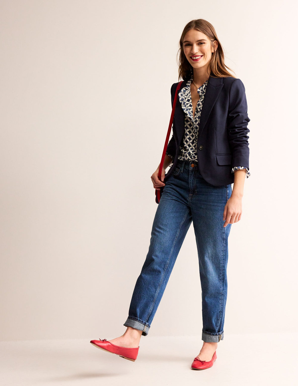 Der Canonbury Jersey-Blazer-Marineblau - Image 4
