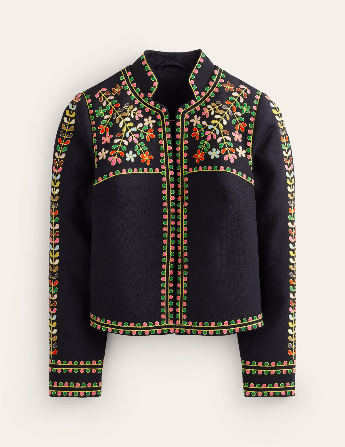 Bestickte Jacke-Marineblau - Image 11