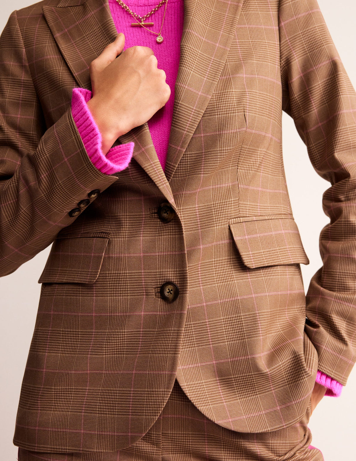 Marylebone Check Blazer-Check - Image 2