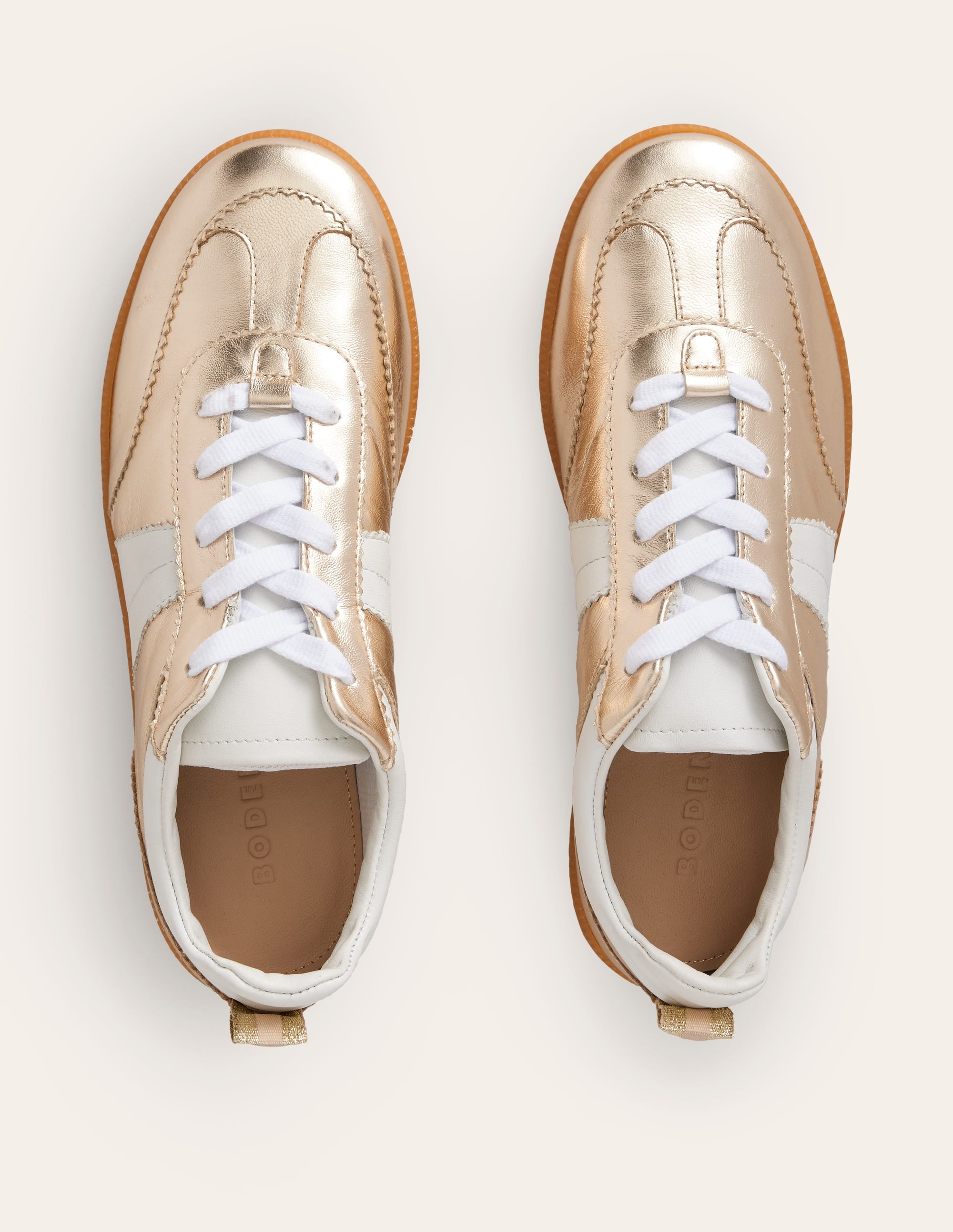Erin Retro-Tennisschuhe-Gold Mix - Image 4