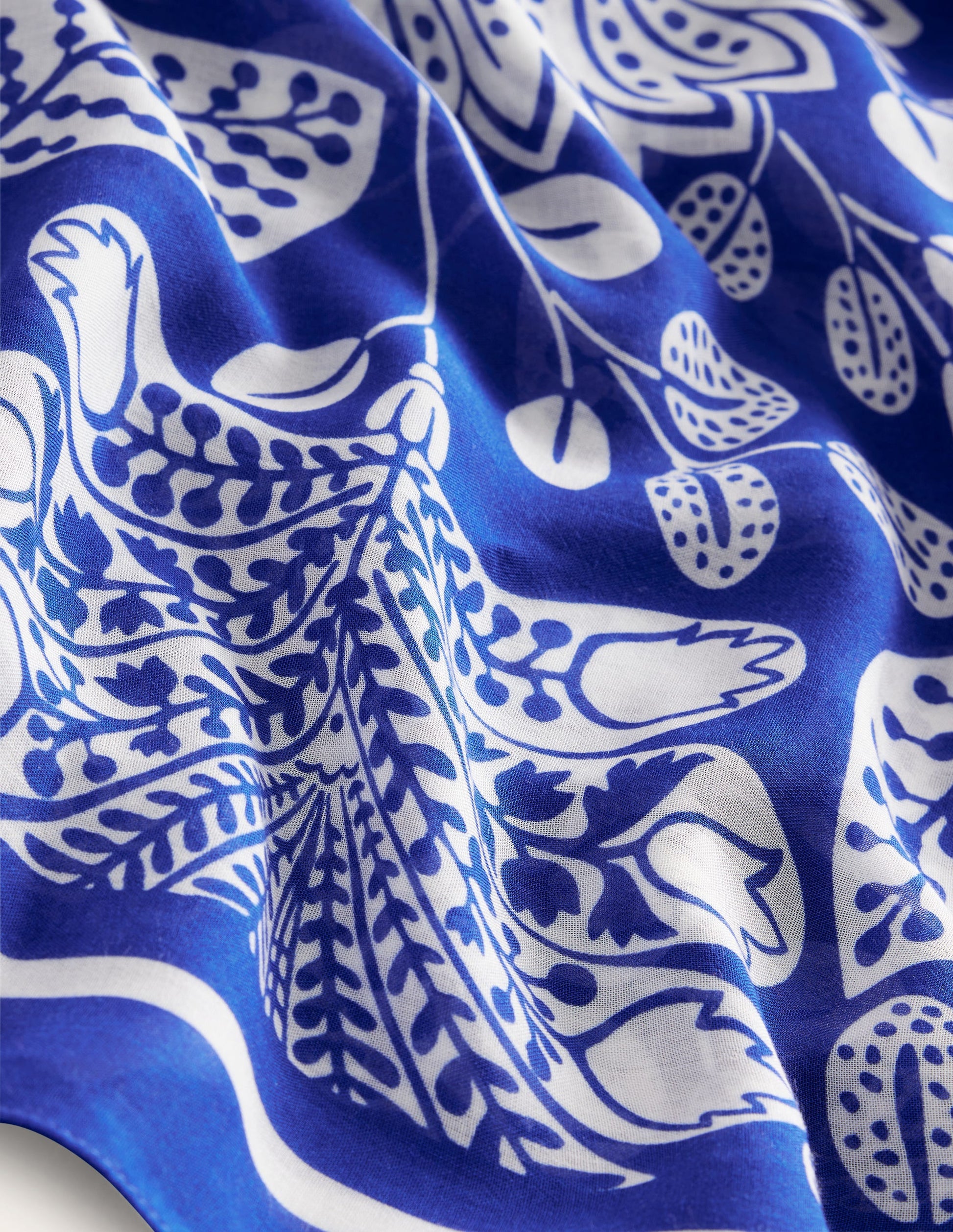 Sarong-Schal mit Muster-Hellblau, Gardenia Swirl-4