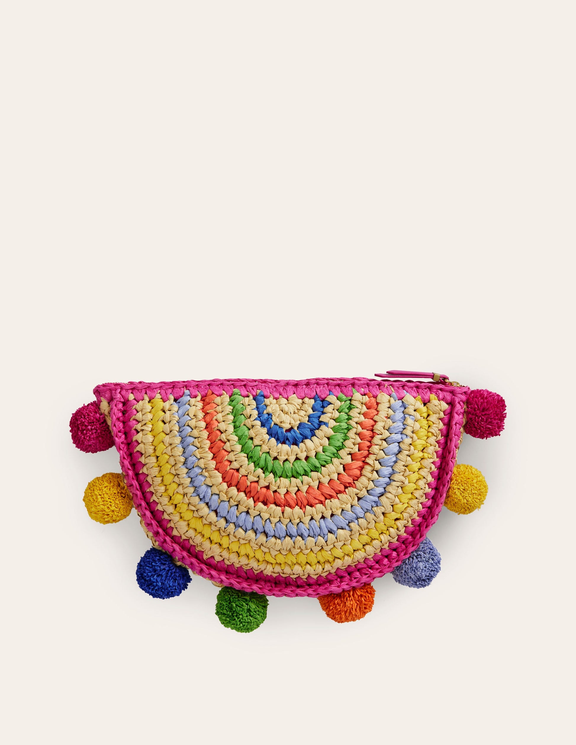 Regenbogen-Clutch aus Bast-Regenbogen-2