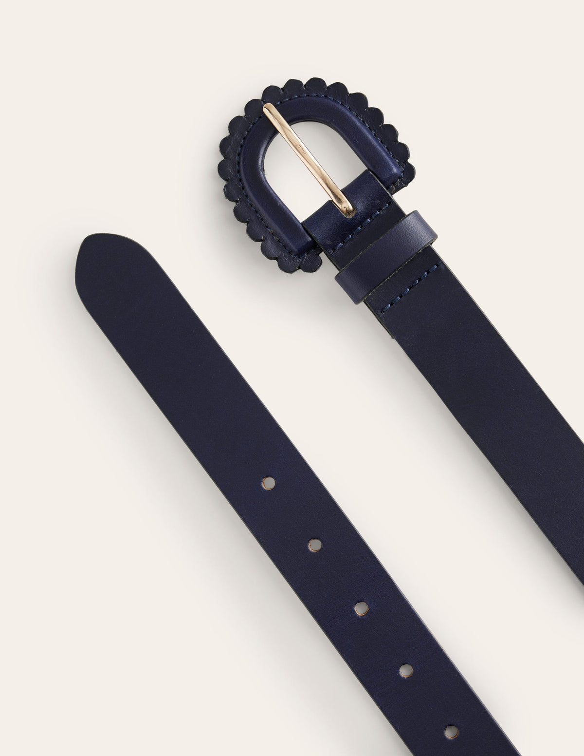 Gürtel mit Muschelsaum-Schnalle-Aqua Marine Marl-3