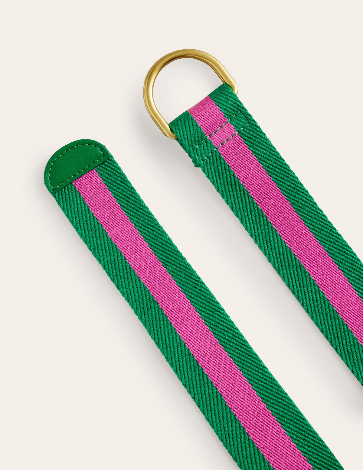 Webgürtel mit D-Ring-Rosa und Grün - Image 3