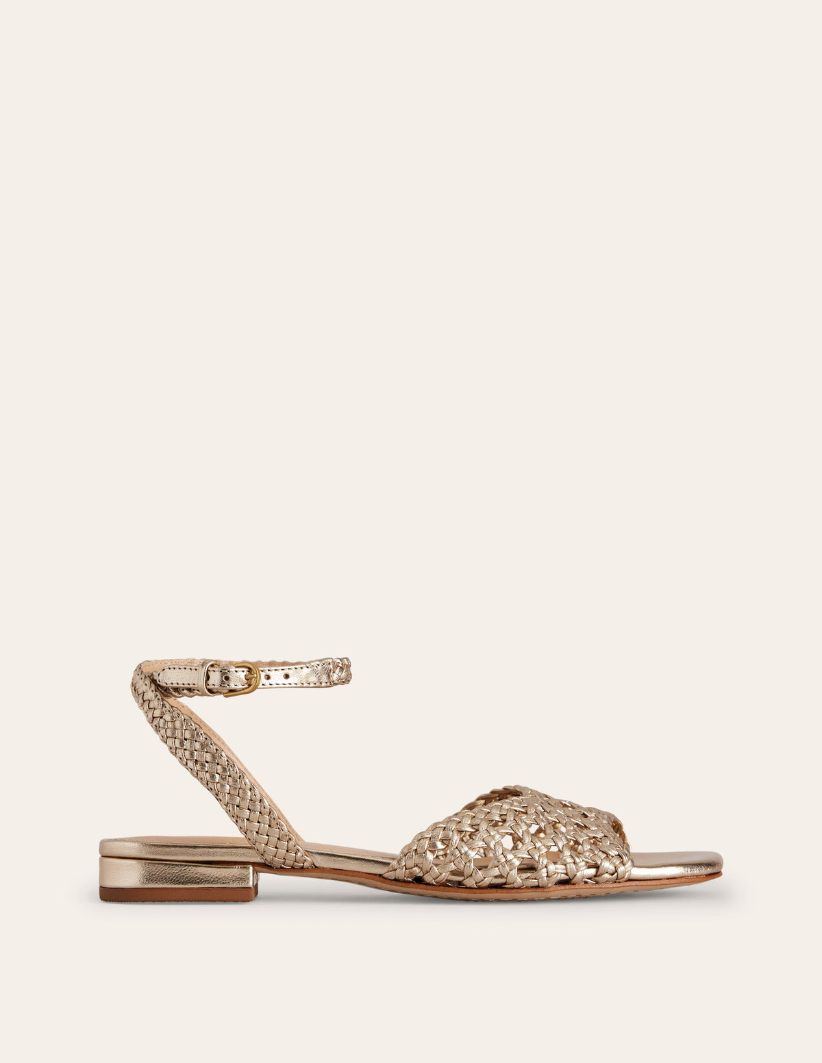 Flache Flechtsandalen-Aquamarine Bunny - Image 2
