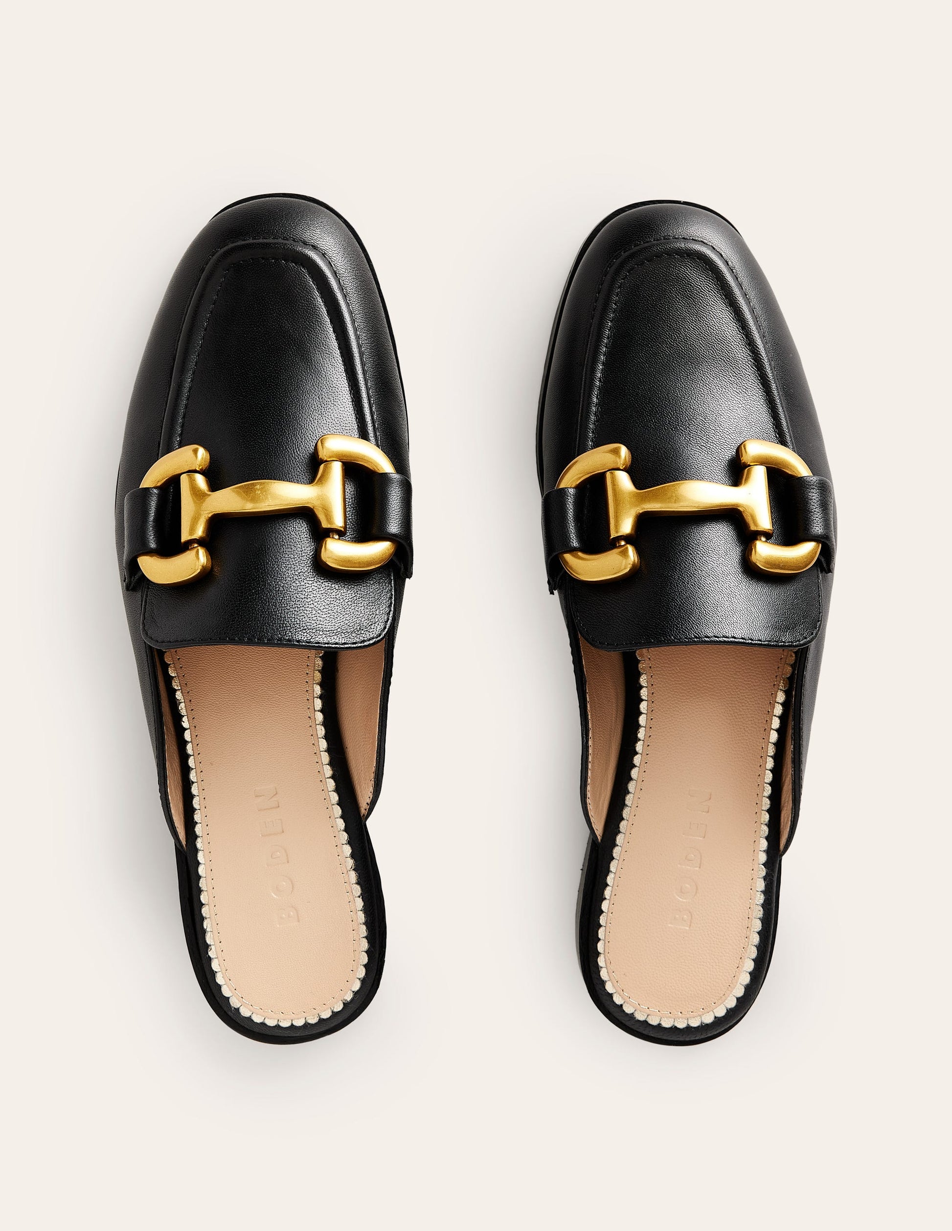 Iris Pantoletten-Loafer mit Trensendetail-Schwarz-6