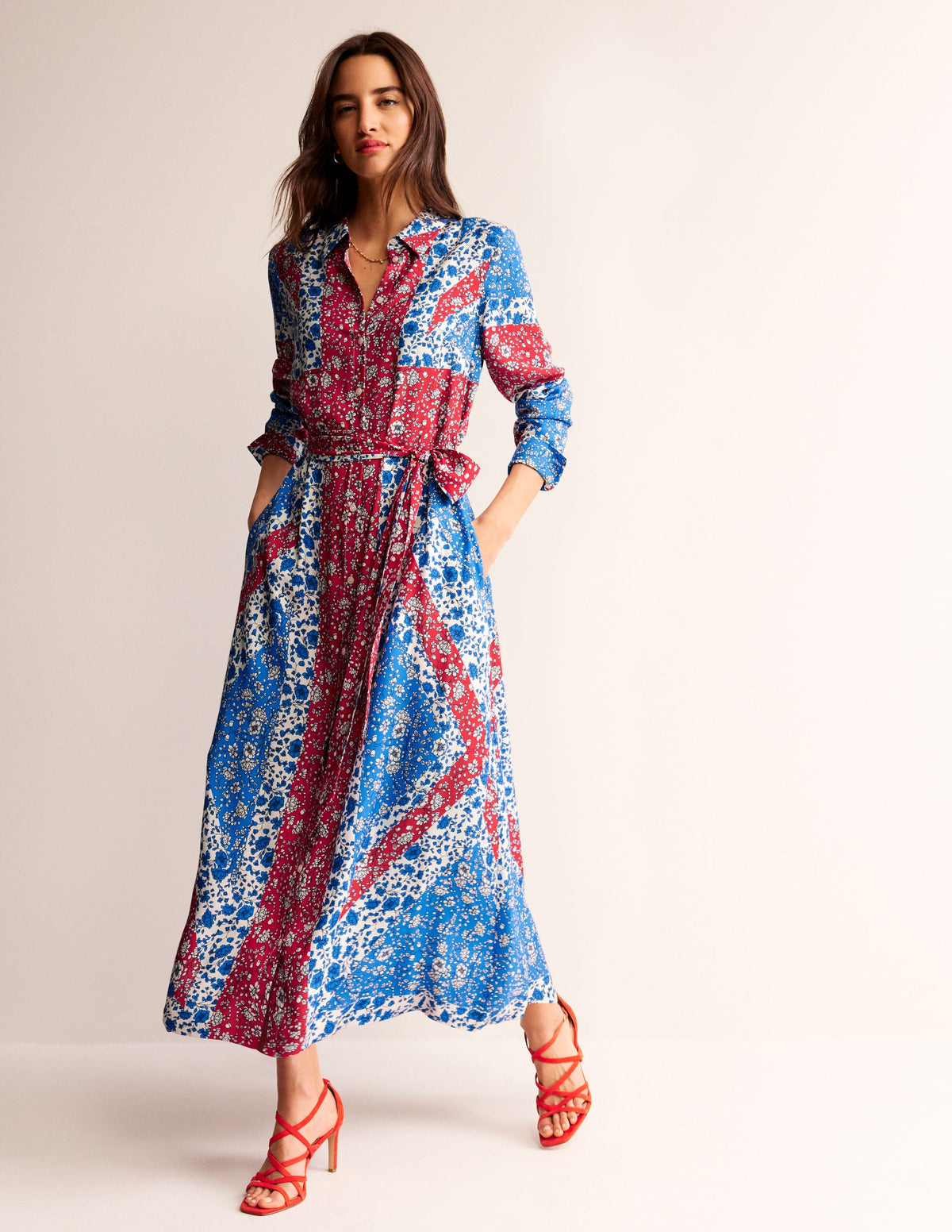 Robe-chemise longue Claudia-Passerin indigo, Union Jack-1