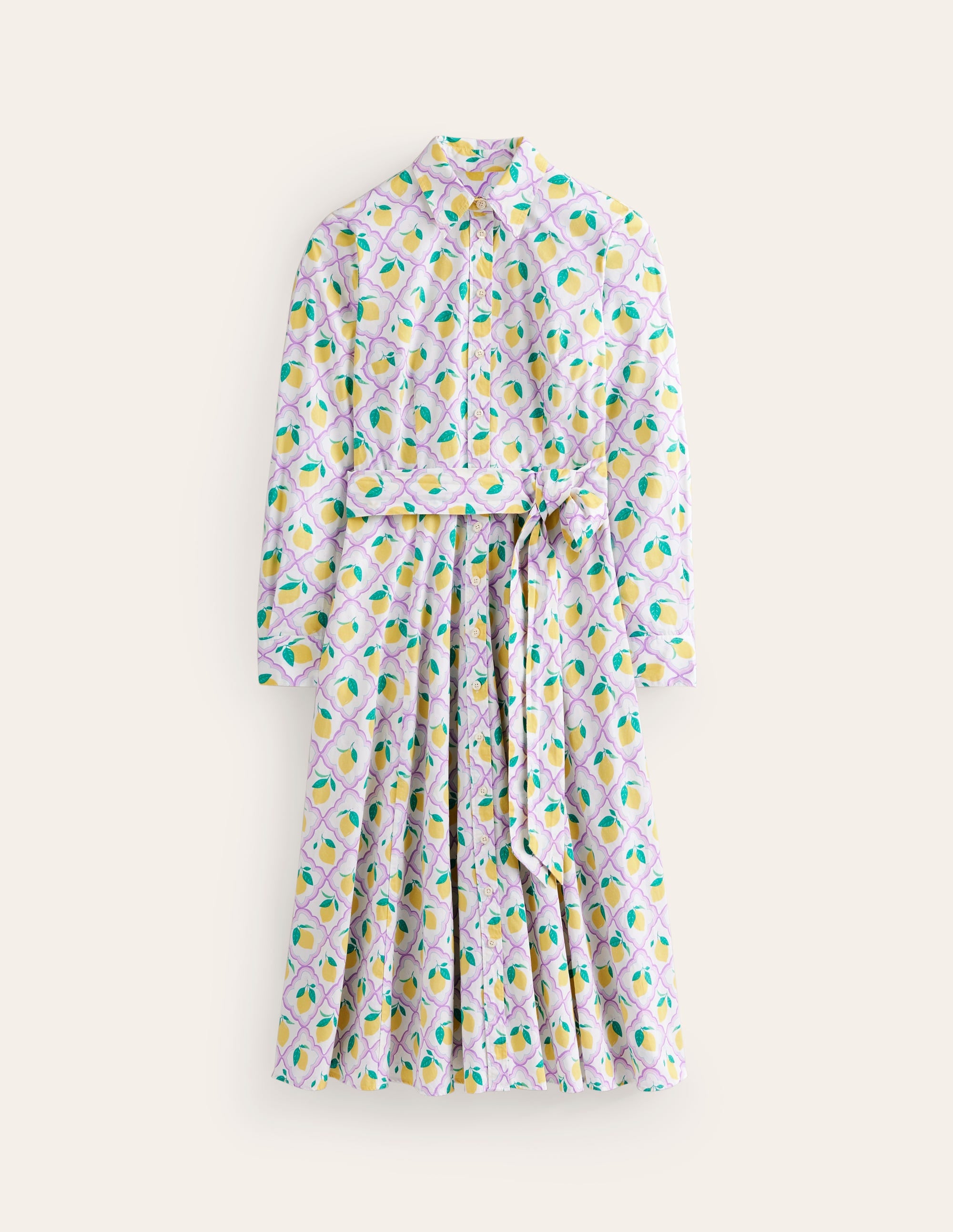 Amy Cotton Midi Shirt Dress-Lavender, Lemon Grove - Image 6