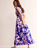 Vanessa Wrap Jersey Maxi Dress-Sweet Lilac, Silhouette Bloom