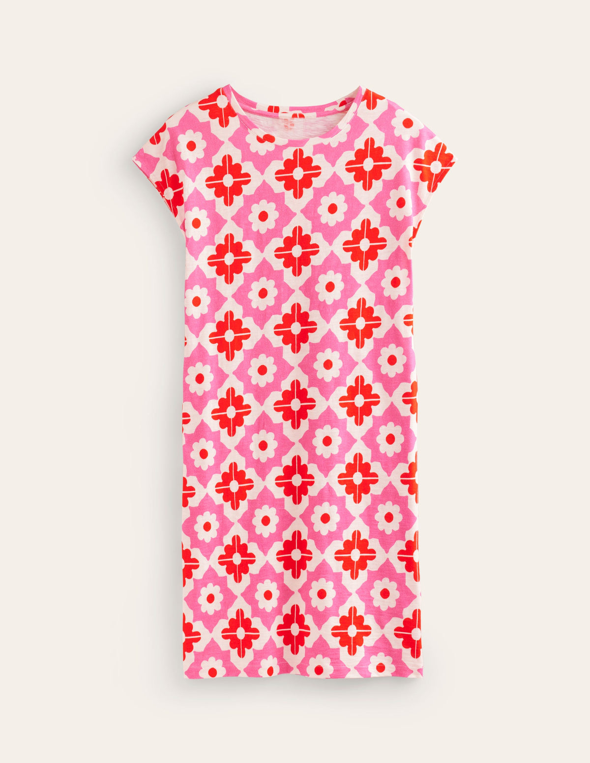 Leah T-Shirt-Kleid aus Jersey-Beacon Gingham-5