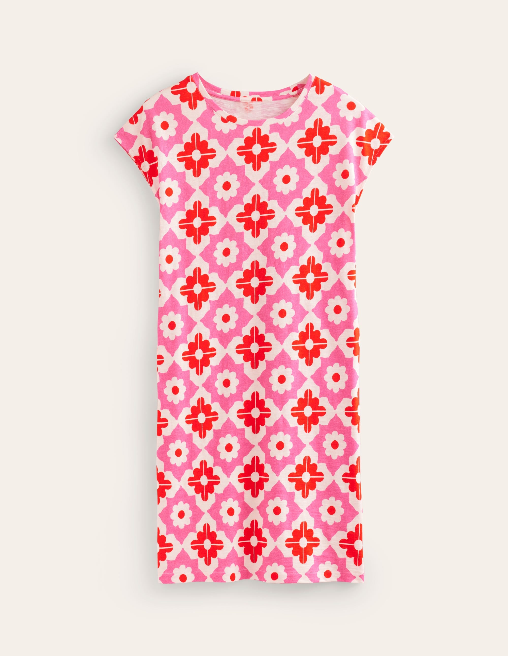 Leah T-Shirt-Kleid aus Jersey-Beacon Gingham - Image 5