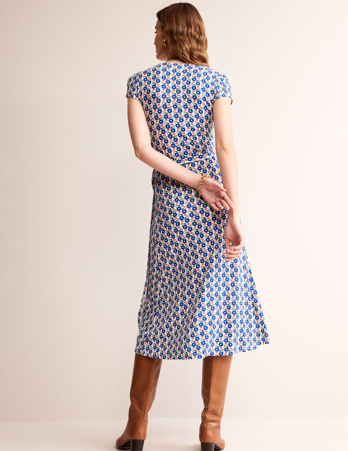 Joanna Wickelkleid mit Flügelärmeln-Bunt, Blütenzweig-3