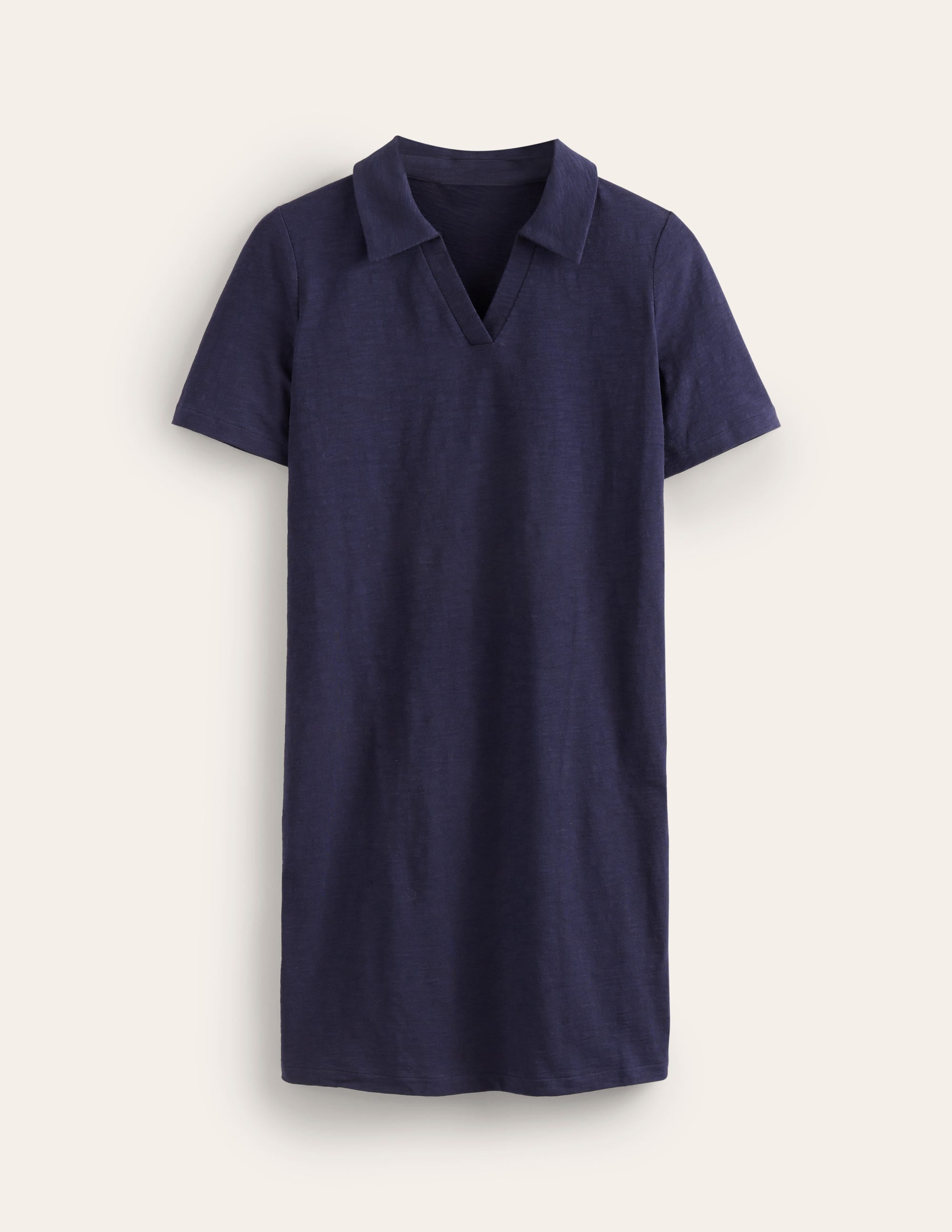Robe polo Ingrid en coton-Bleu Marine, Petits Pois - Image 5