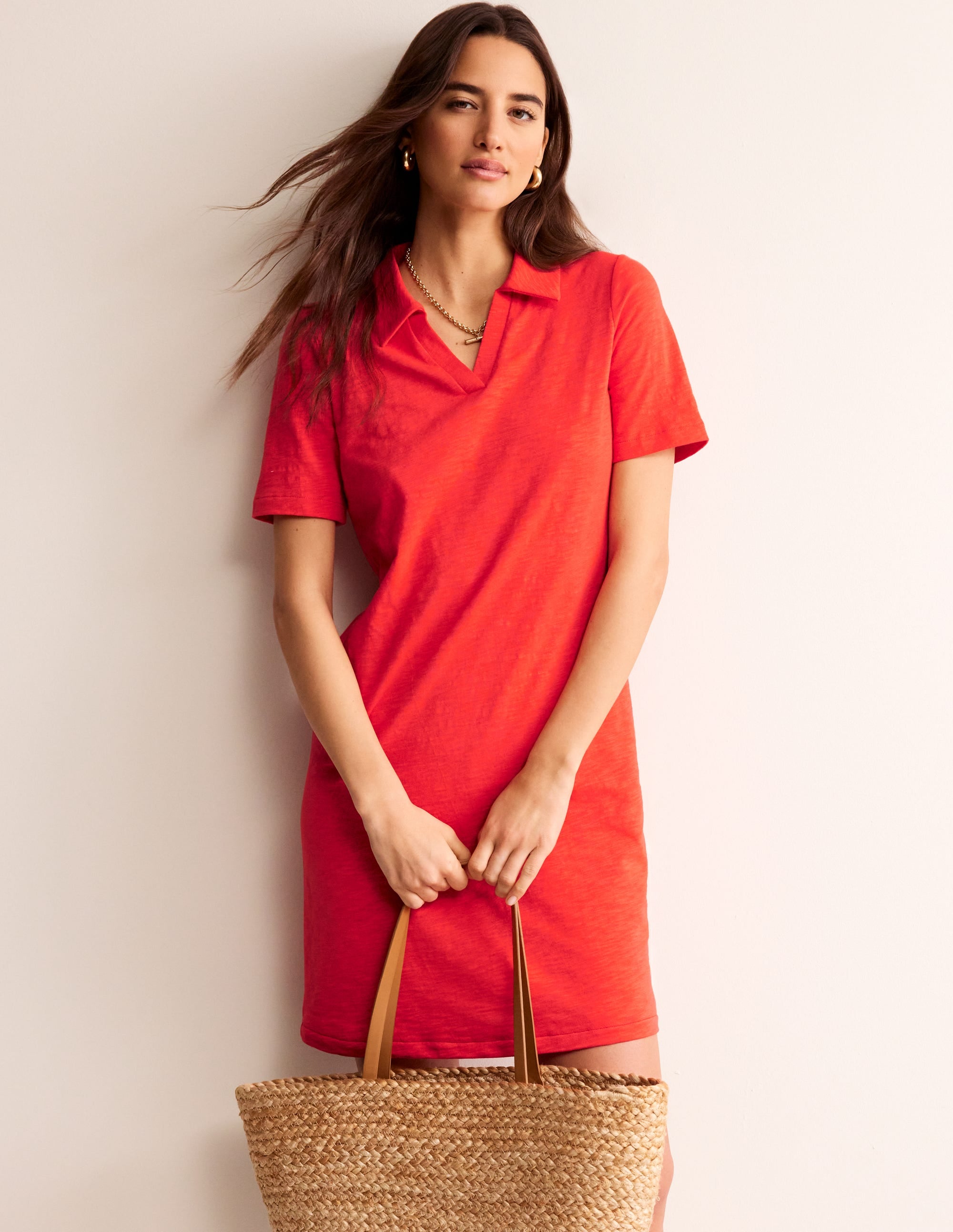 Ingrid Polokleid aus Baumwolle-Anemone Honeycomb Spot - Image 4