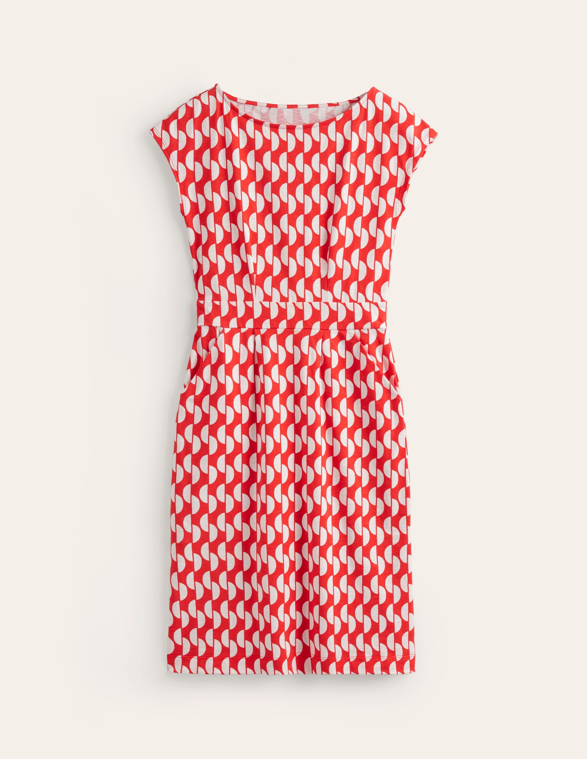 Florrie Jerseykleid-Mohnblumenrot Geo Welle - Image 5