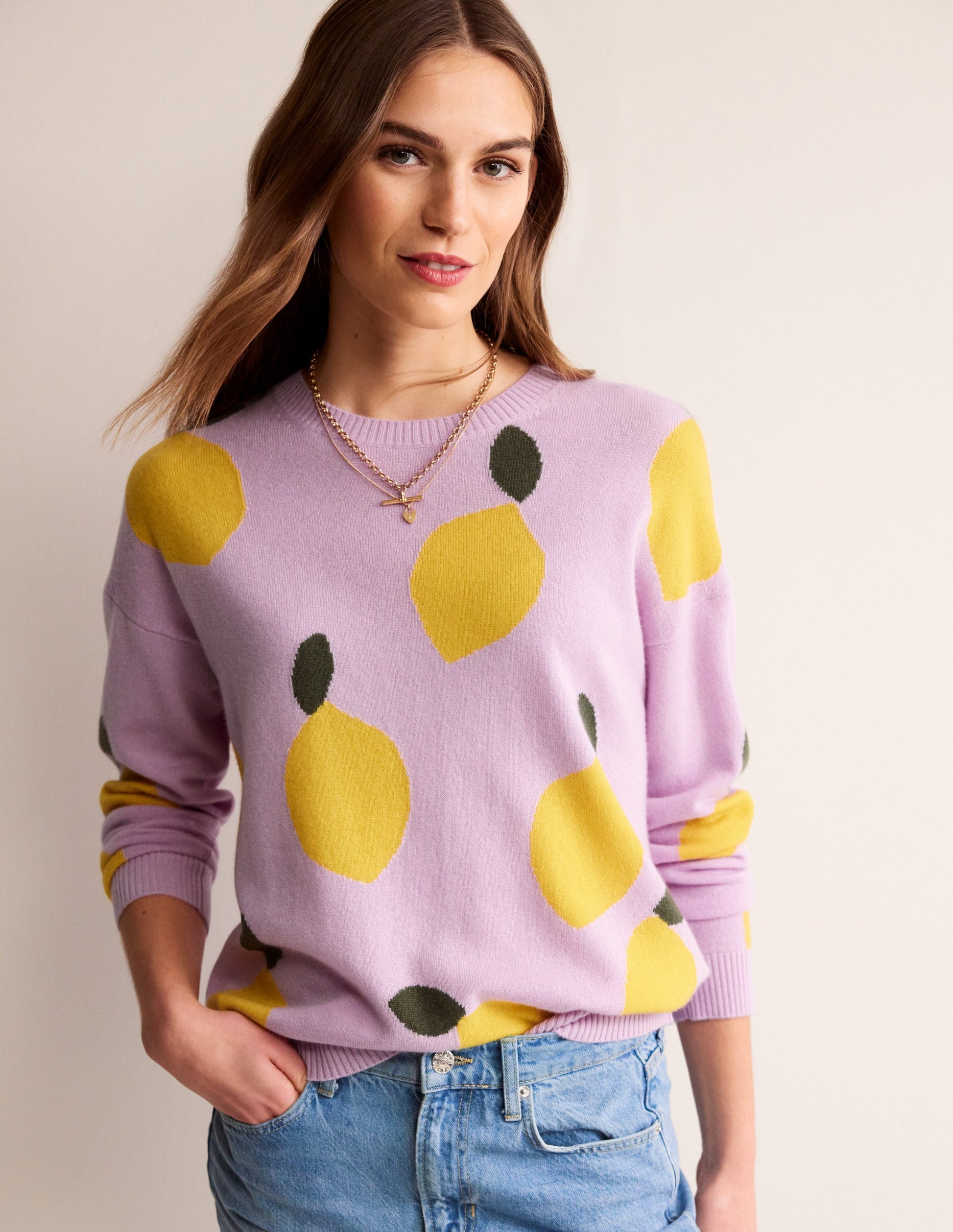 Lydia Kaschmirpullover-Mauve Dunst, Zitronen-2
