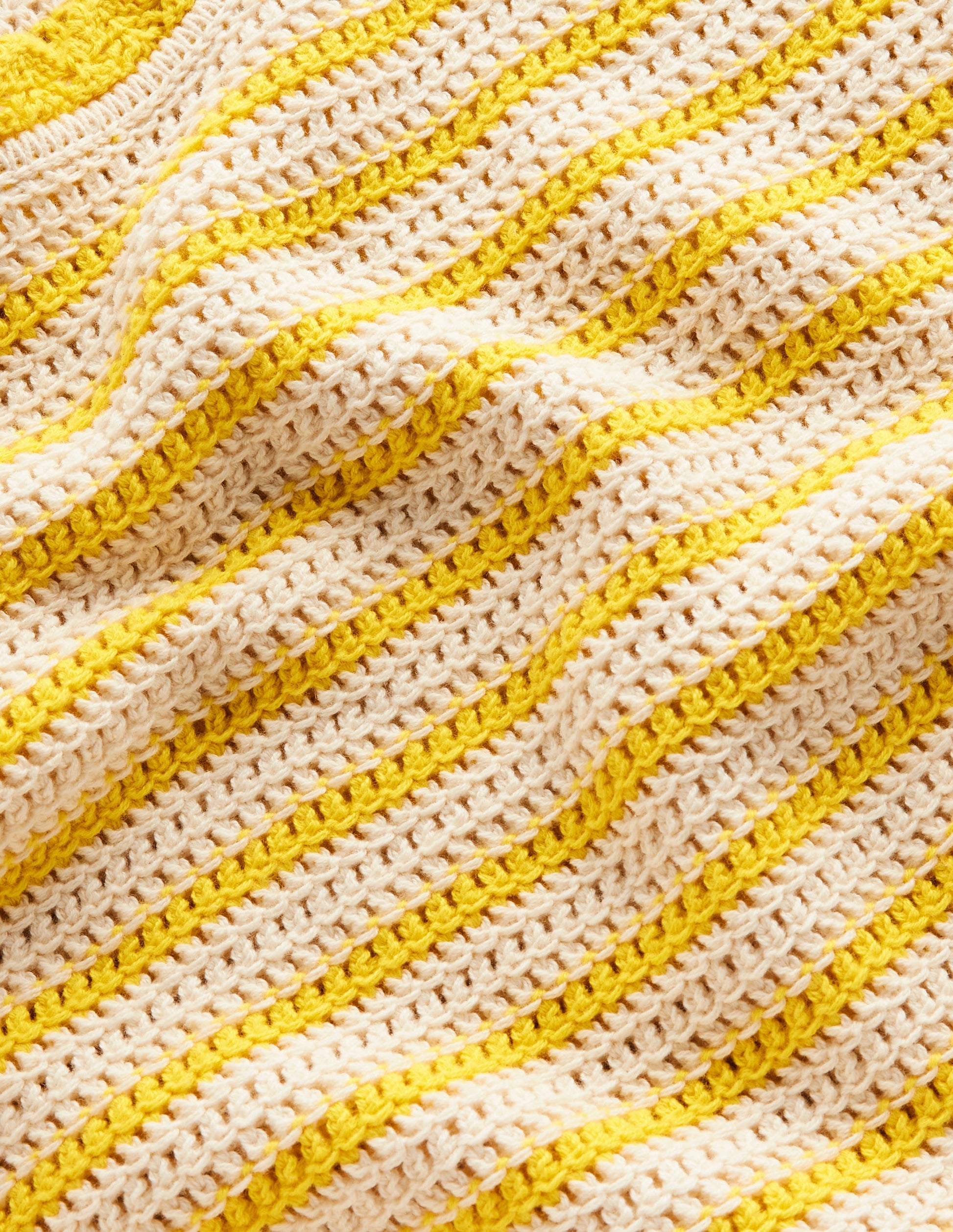 Texturiertes Tanktop mit Muschelsaum-Naturweiß/Passionsfrucht Gelb-7